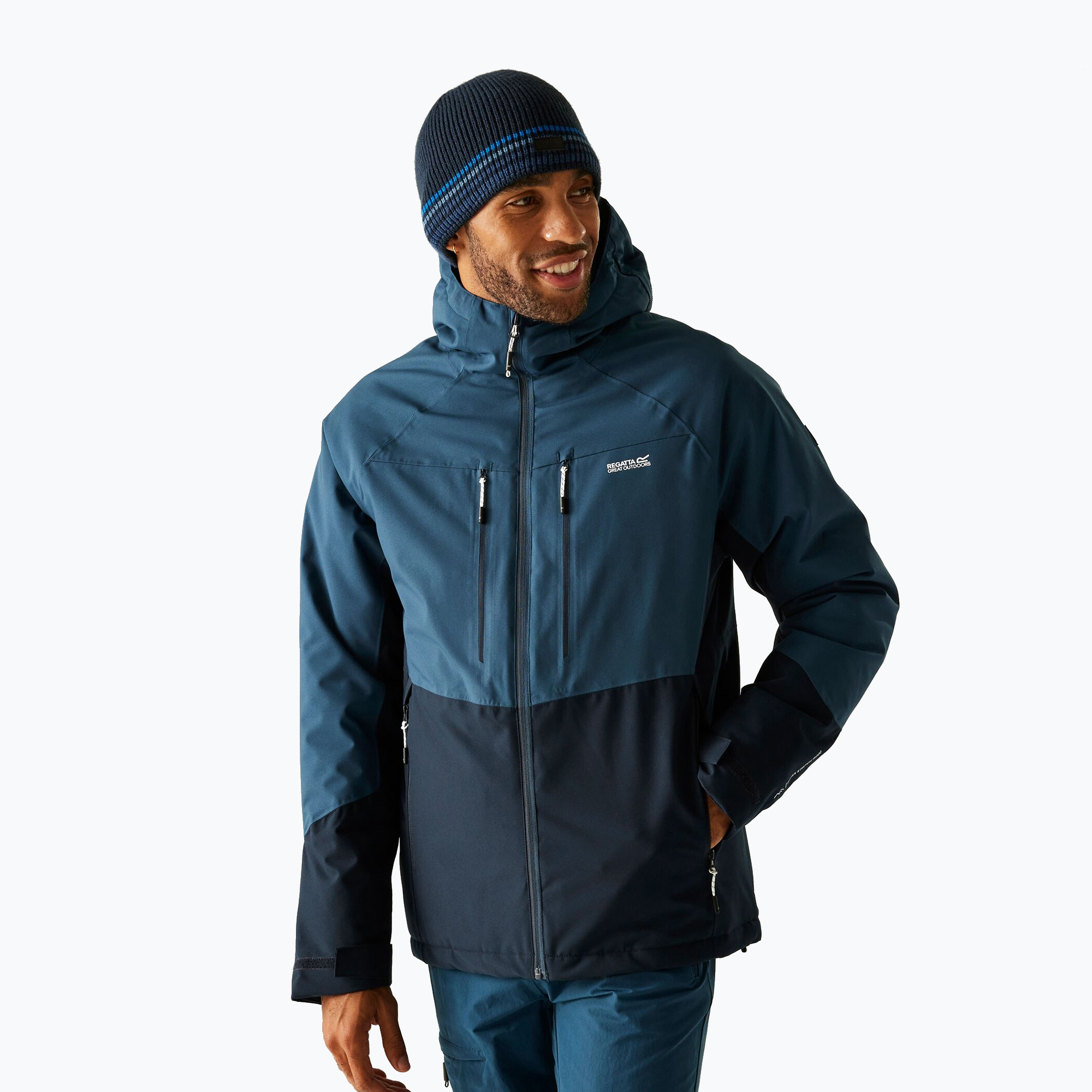 Kurtka przeciwdeszczowa męska REGATTA Highton Stretch Padded moonlight denim/navy 