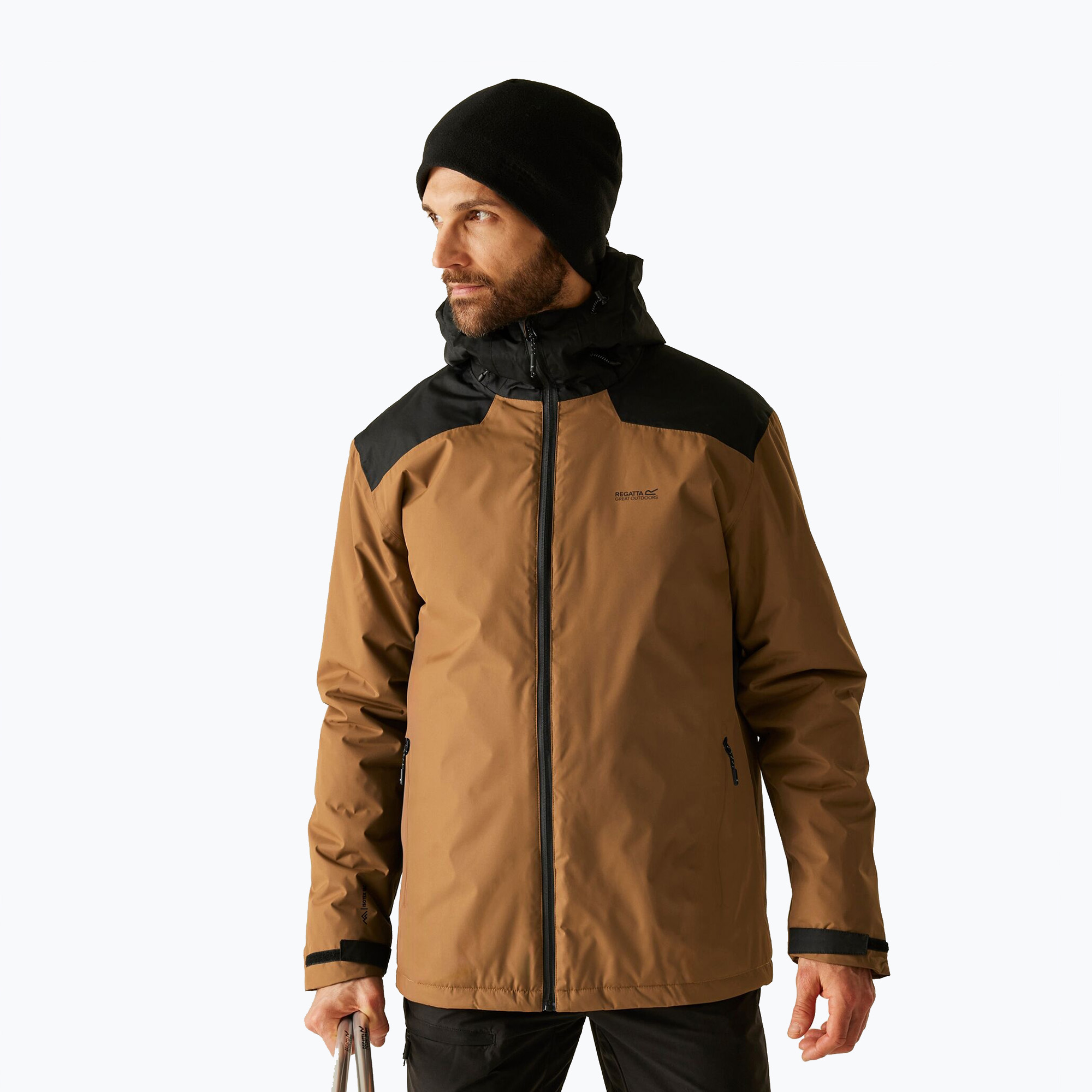 Kurtka przeciwdeszczowa męska REGATTA Thornridge nut brown/black 