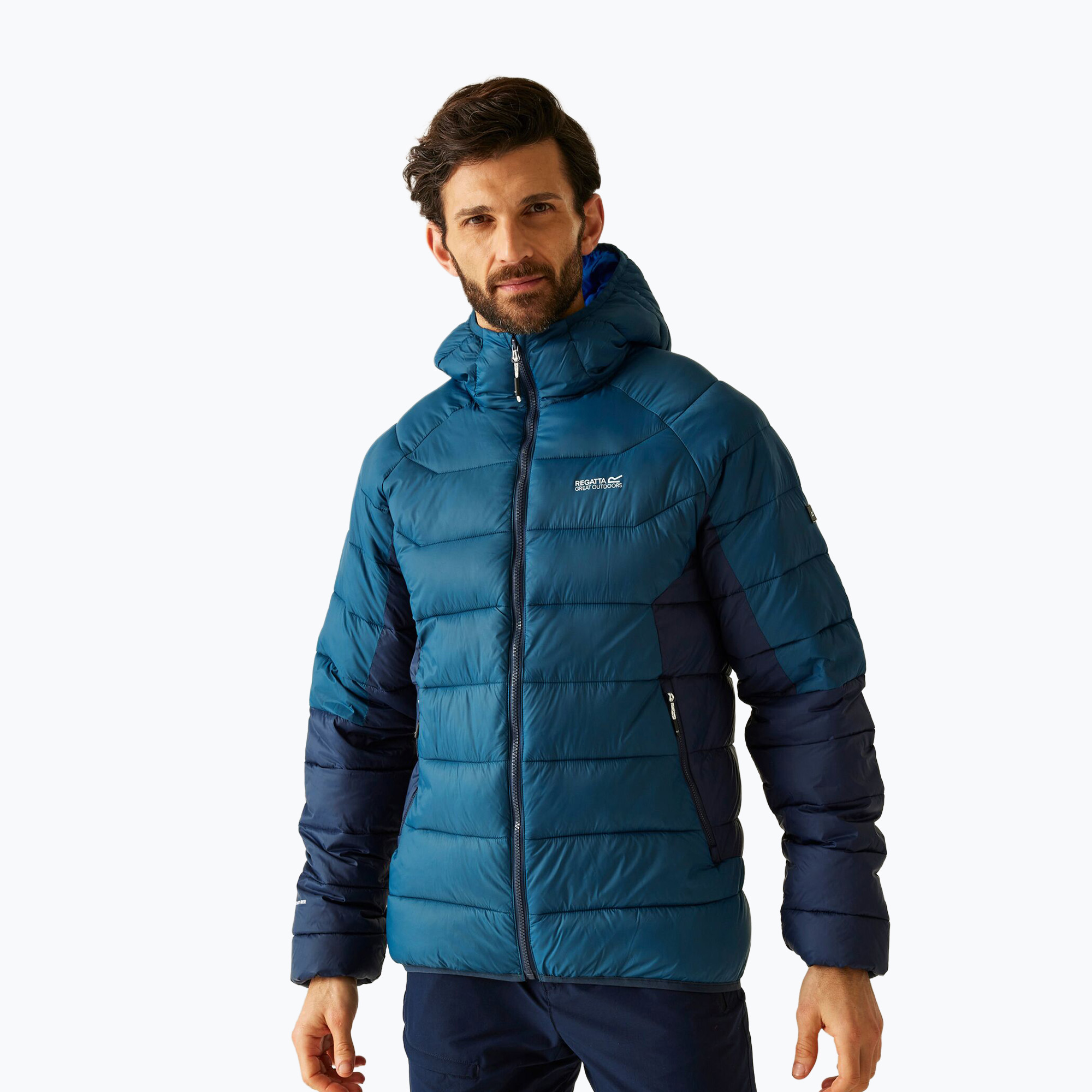 Kurtka ocieplana męska REGATTA Hooded Dalent moonlight denim/navy 