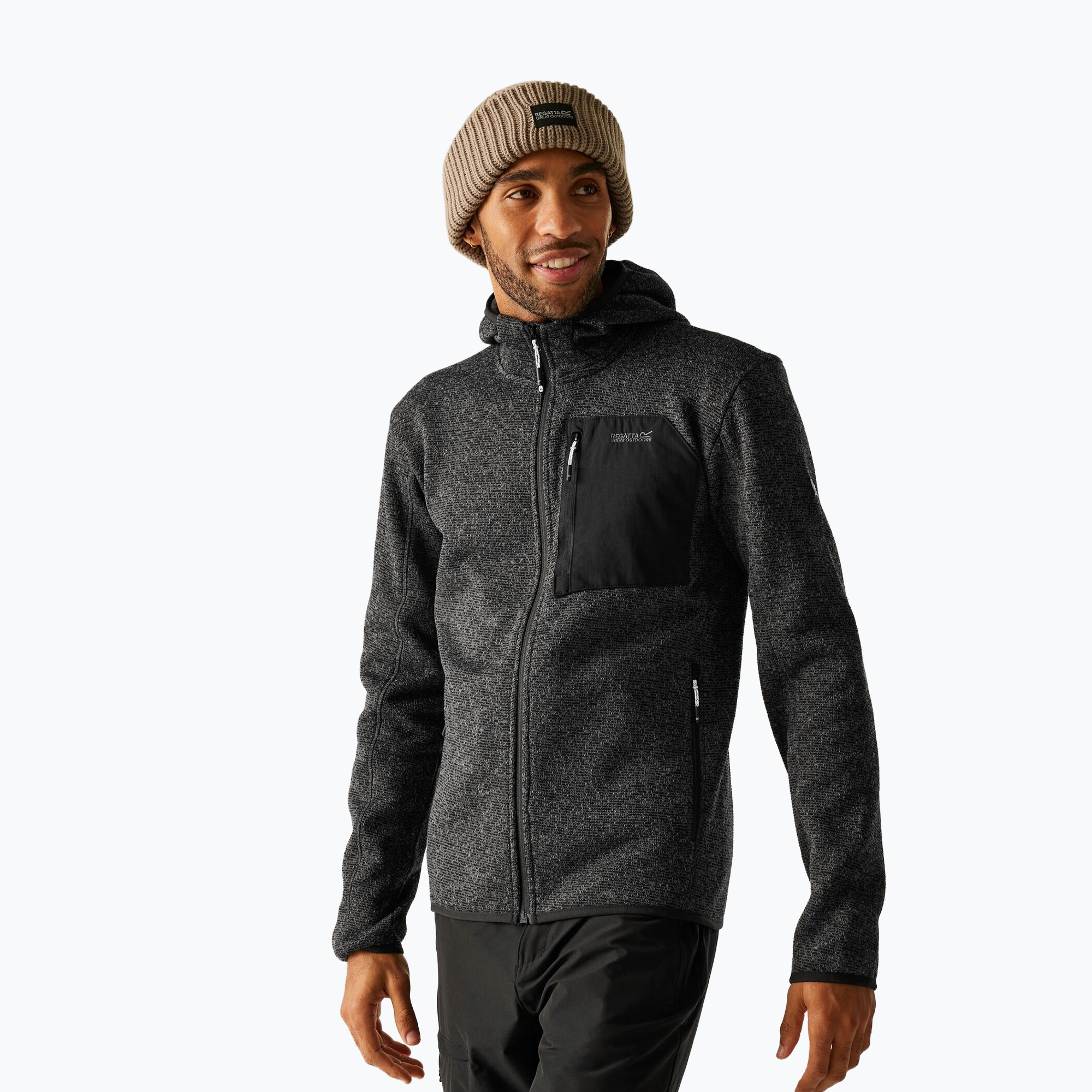 Bluza męska REGATTA Hooded Newhill ash 