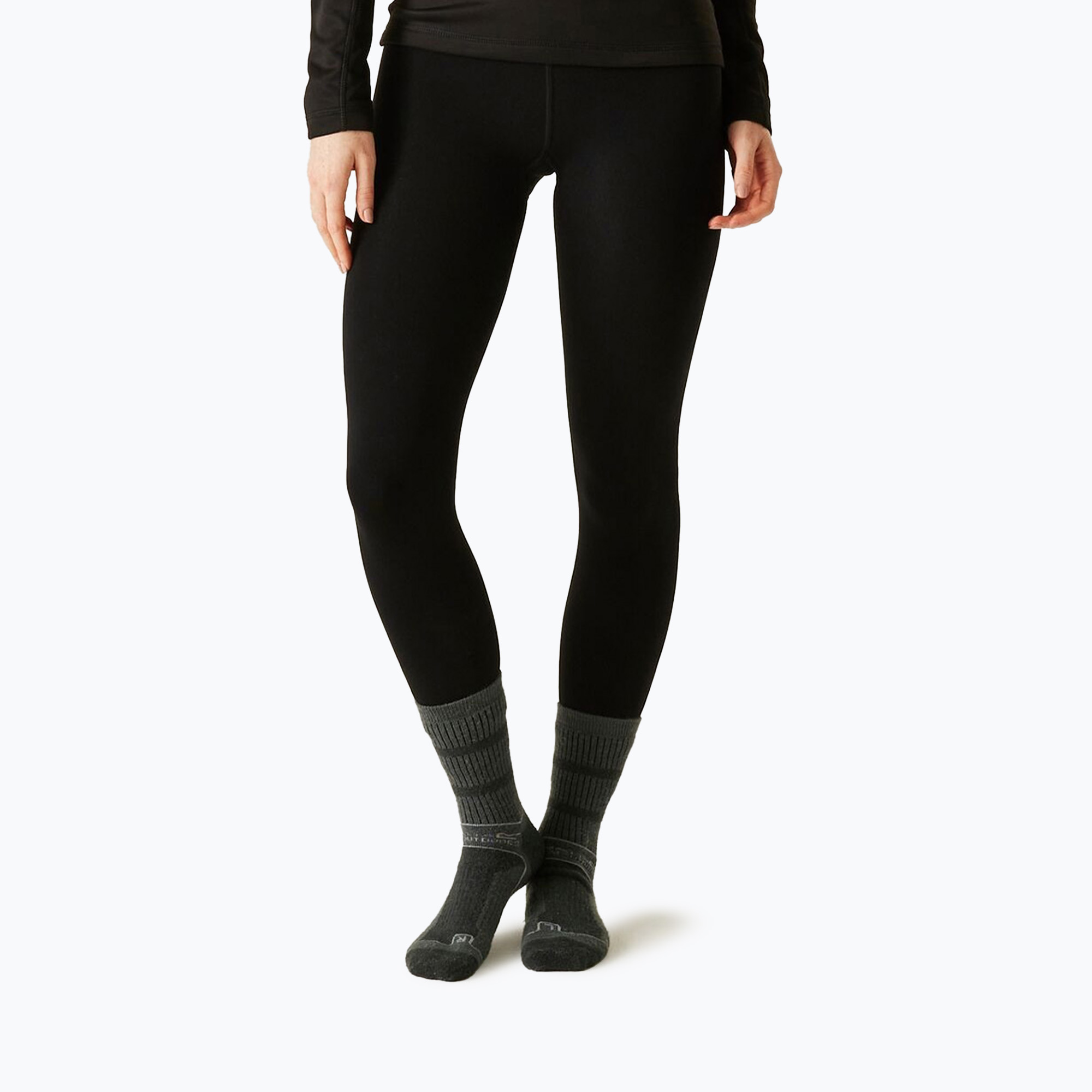 Legginsy termoaktywne damskie Regatta Thermal Stretch black 