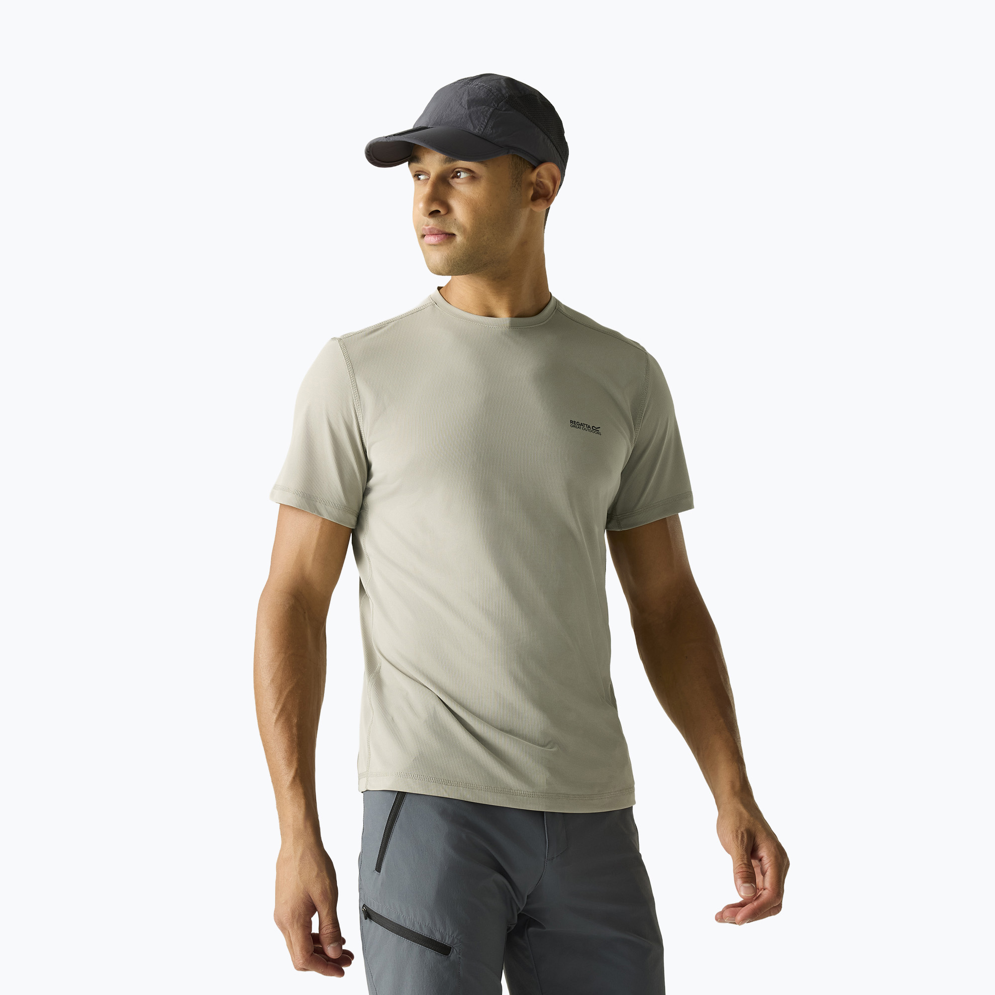 Koszulka męska REGATTA Mindoi Anti Insect abbeystone 