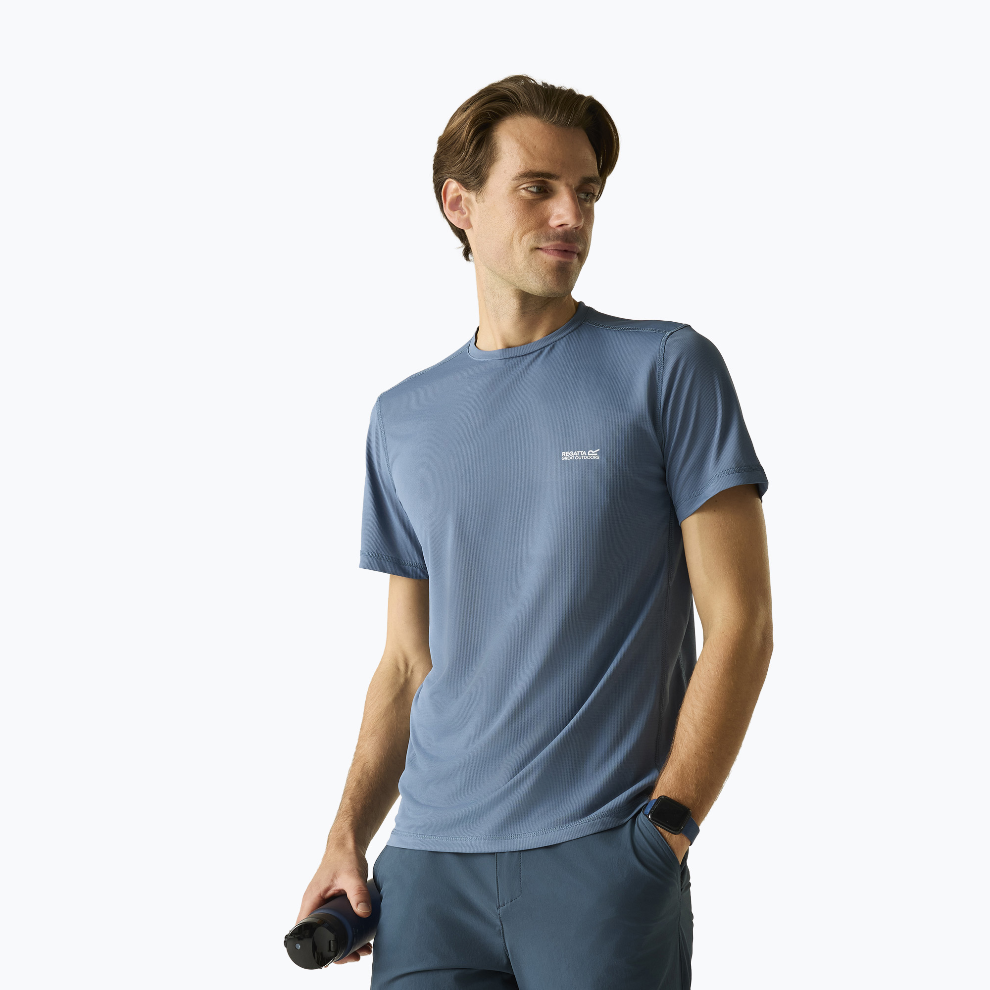 Koszulka męska REGATTA Mindoi Anti Insect china blue 