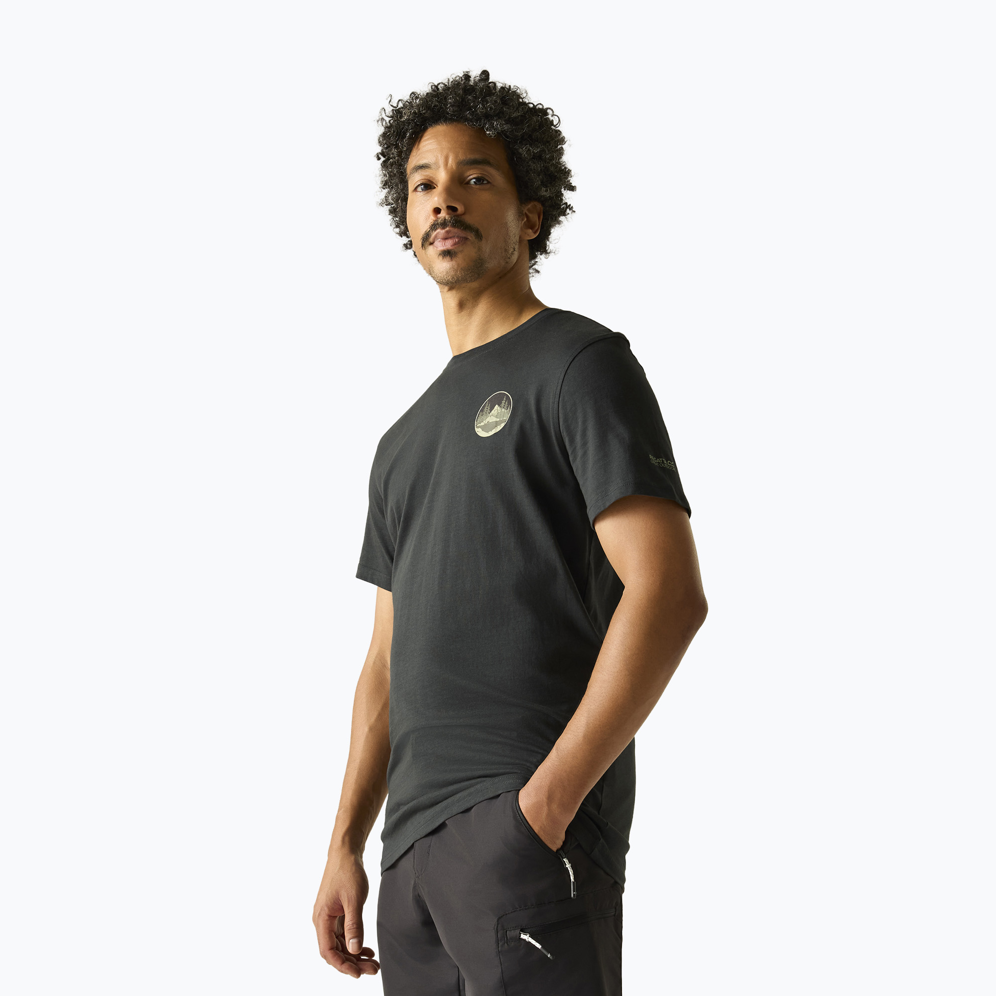 Мъжка тениска за трекинг REGATTA Breezed ash