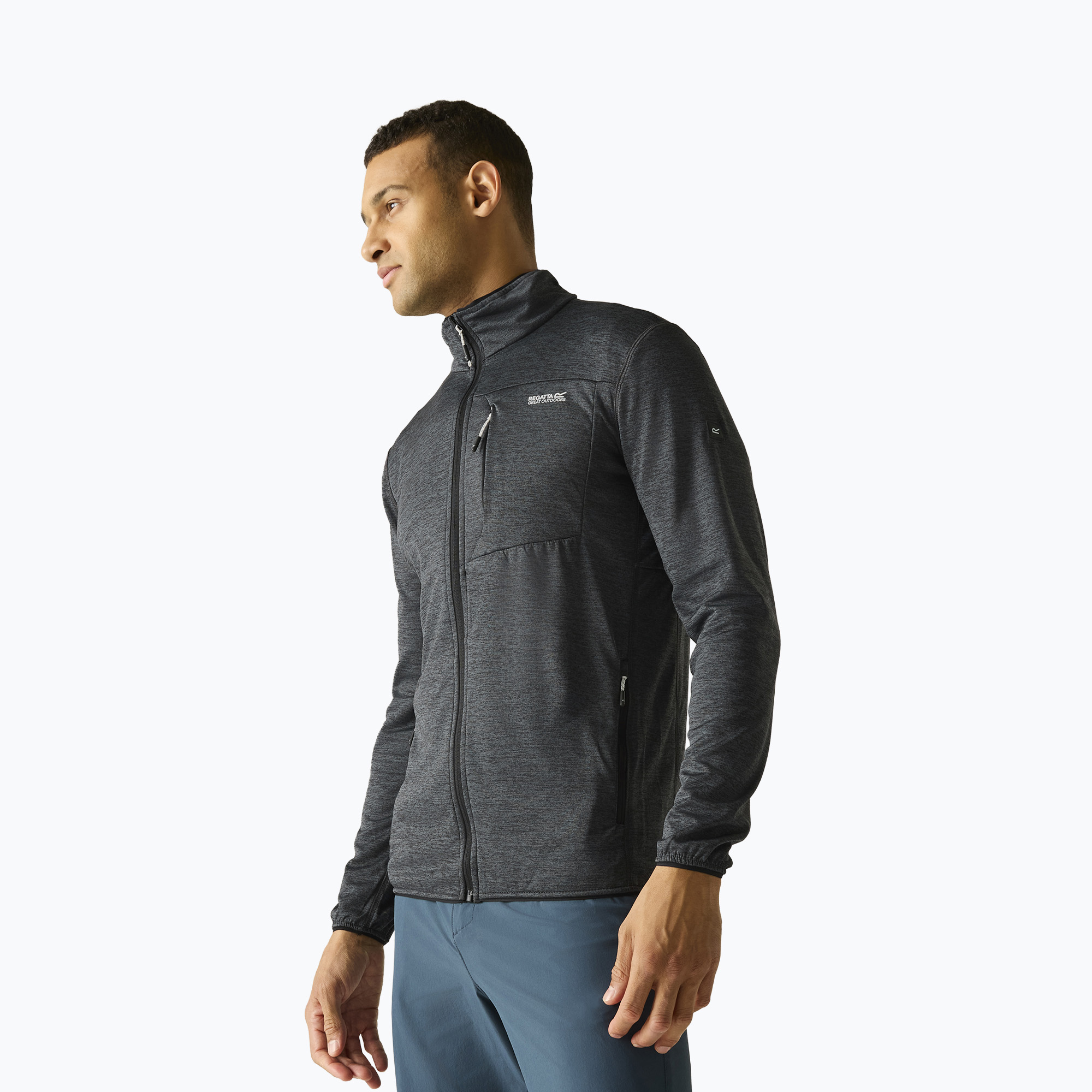 Bluza trekkingowa męska REGATTA Hillden Midlayer dark storm 