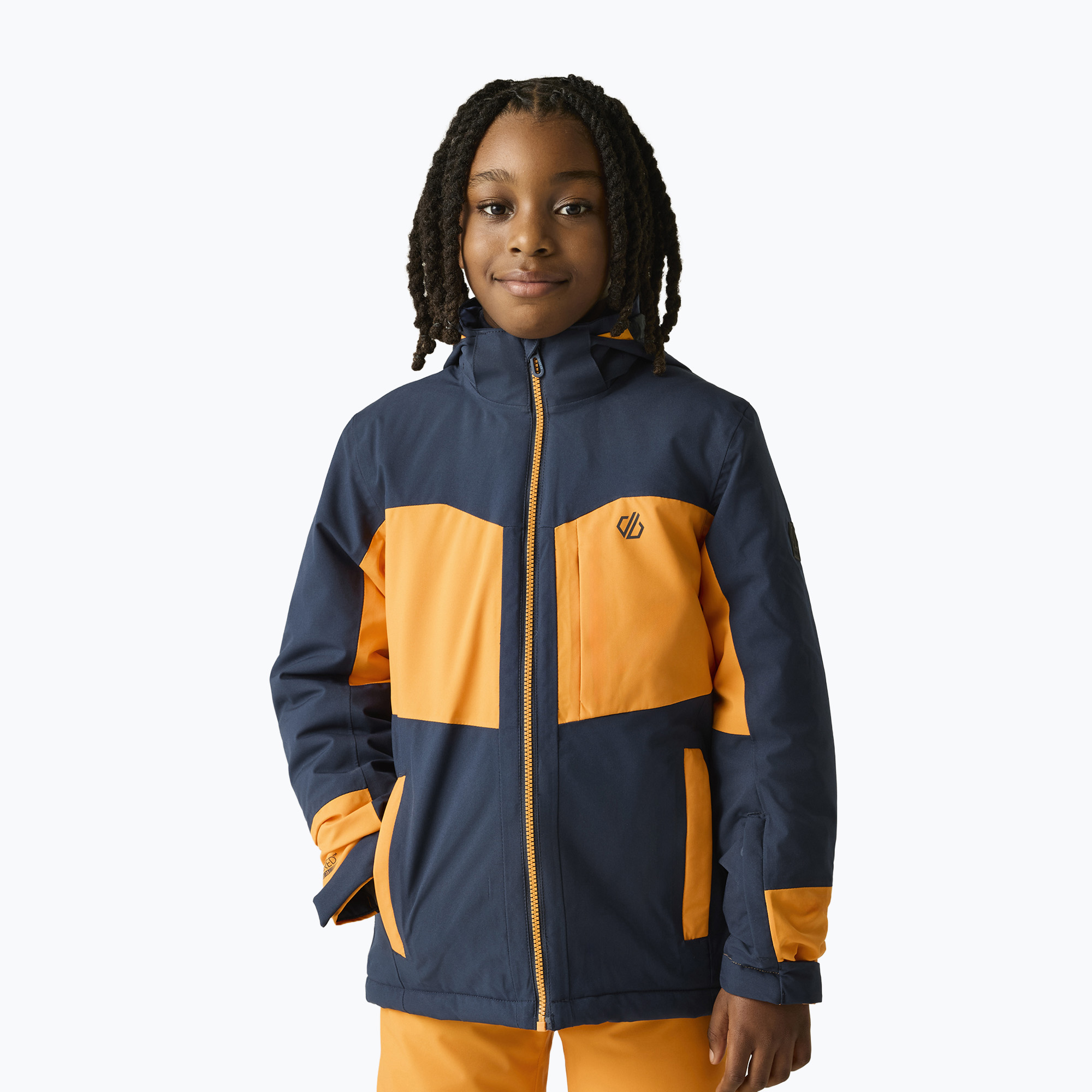 Geacă de schi pentru copii Dare2B Rip It Jacket navy/electric orange