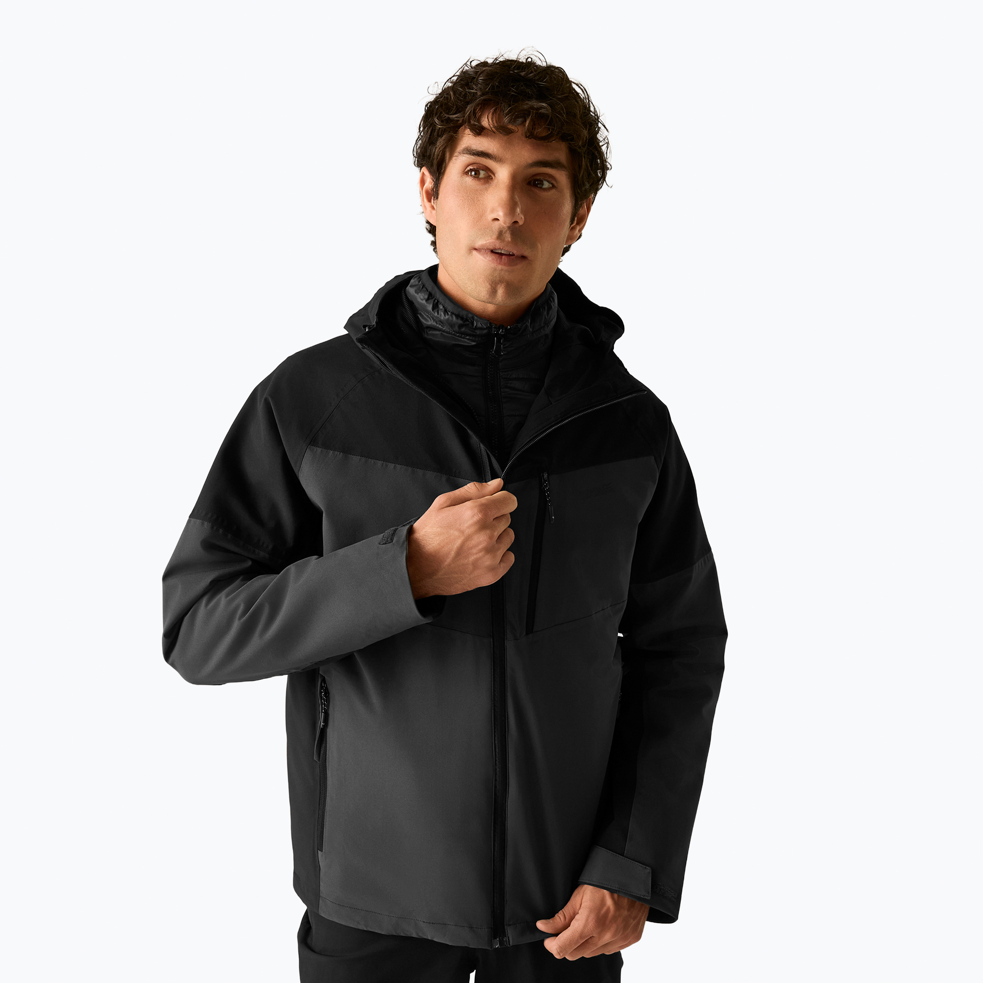 Geacă 3în1 pentru bărbați Regatta Wentwood 3in1 ash/black