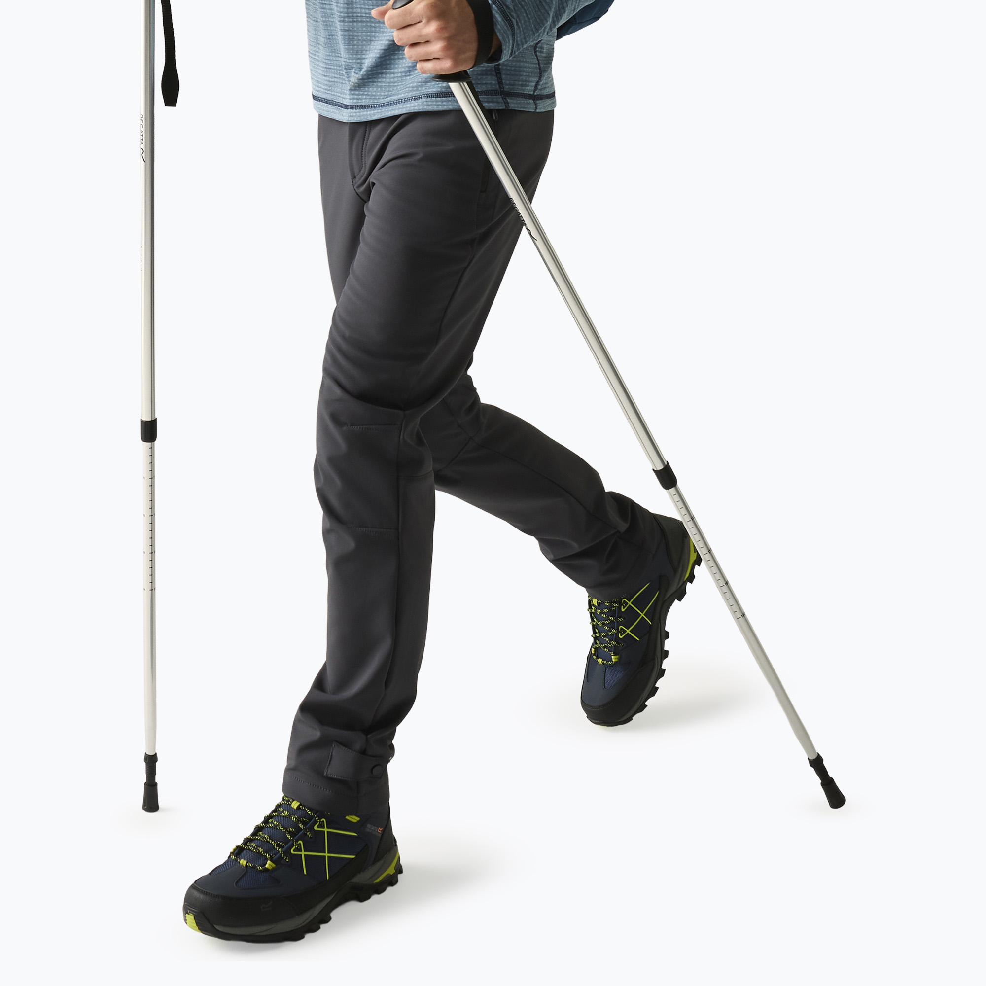 Мъжки софтшел панталони REGATTA Geo Softshell ash