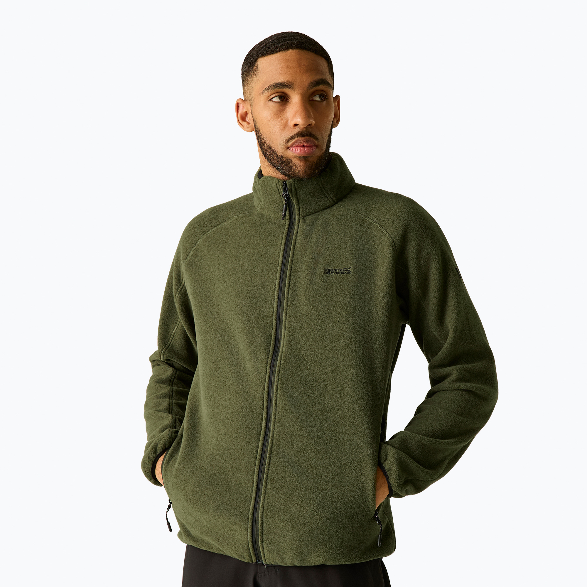 Мъжки поларен суитшърт REGATTA Hadfield dark khaki