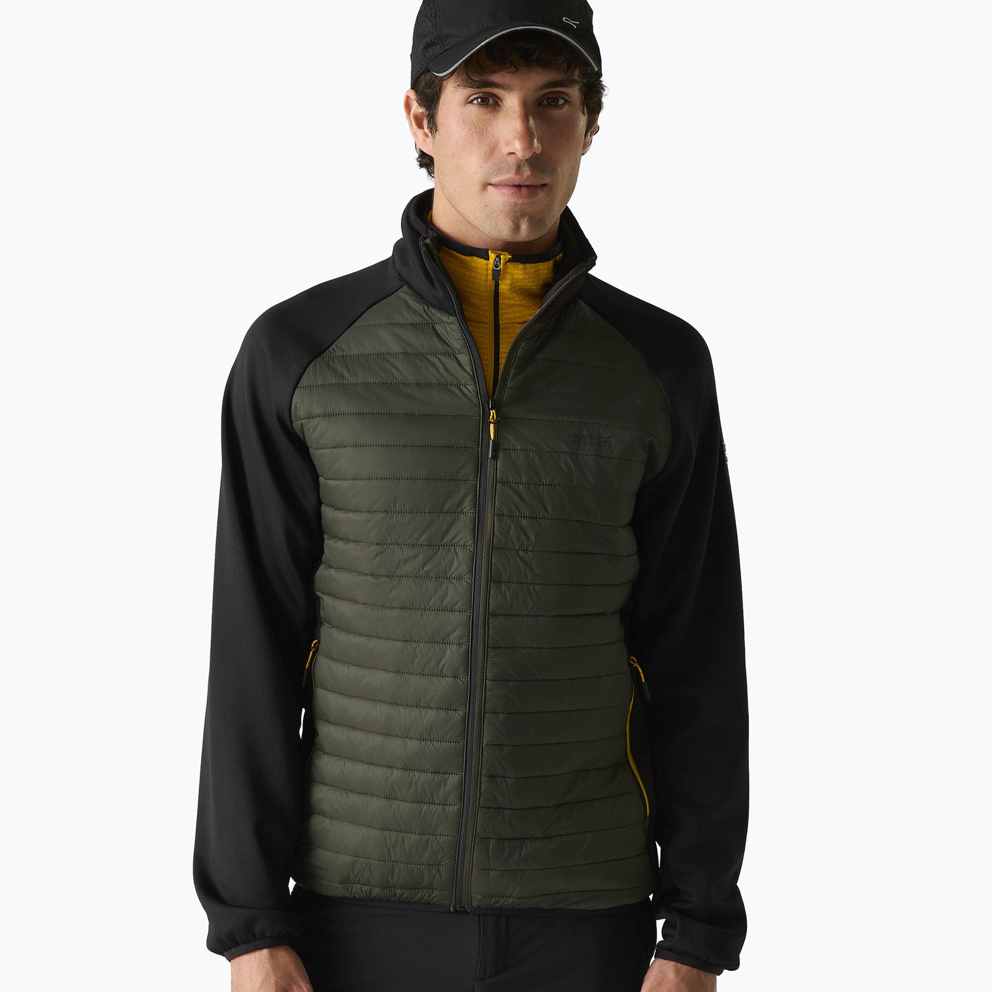 Мъжко хибридно яке REGATTA Clumber Hybrid dark khaki/black/sunset