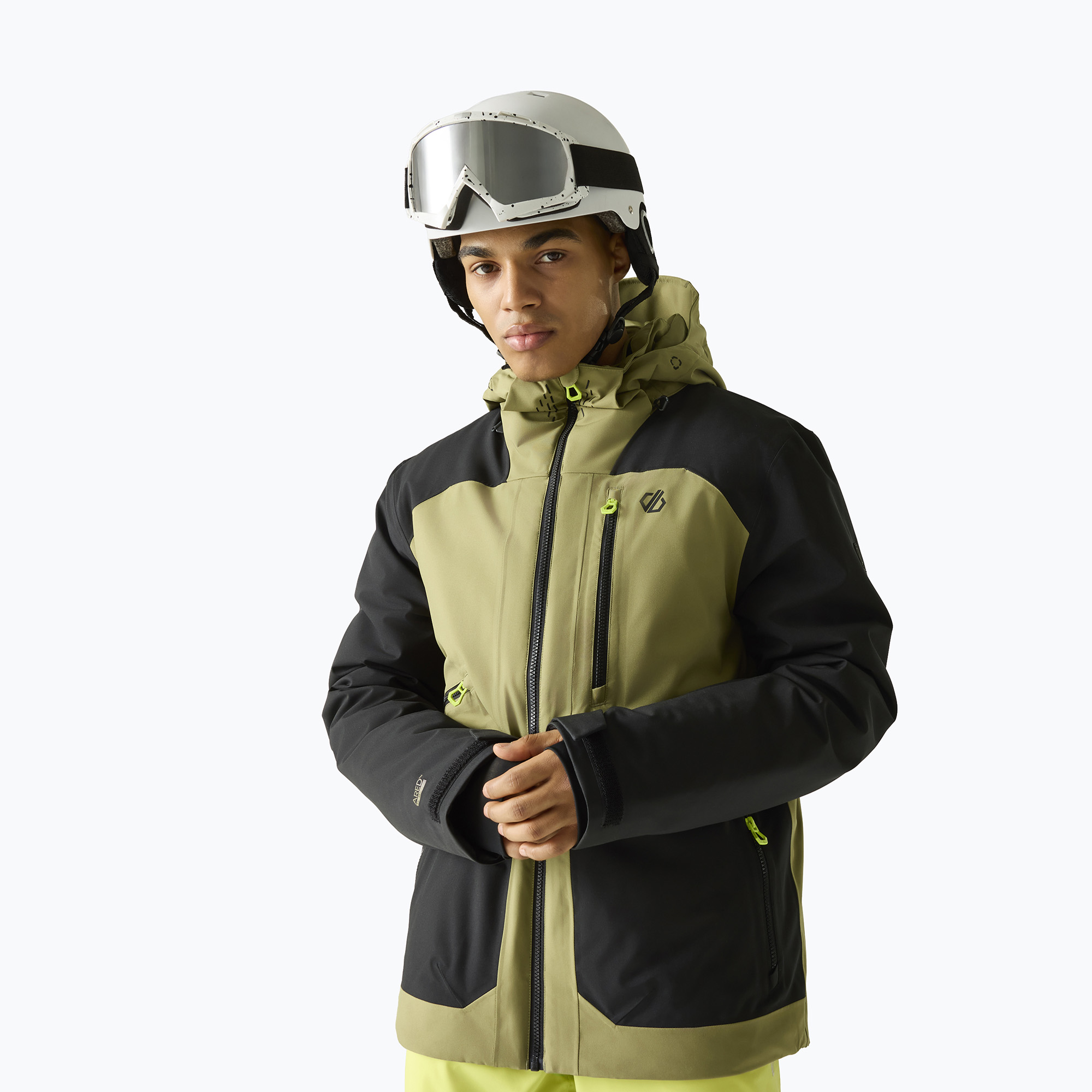 Geacă de schi pentru bărbați Dare2B Baseplate IV Jacket black/martini olive