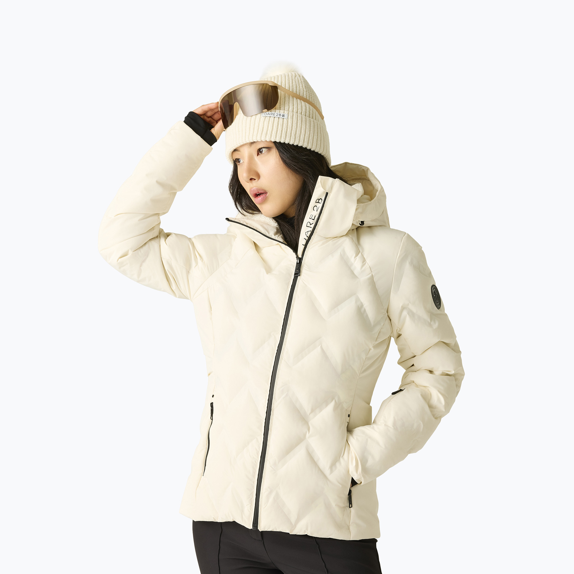 Dámska lyžiarska bunda Dare 2b Enfold II Jacket egret