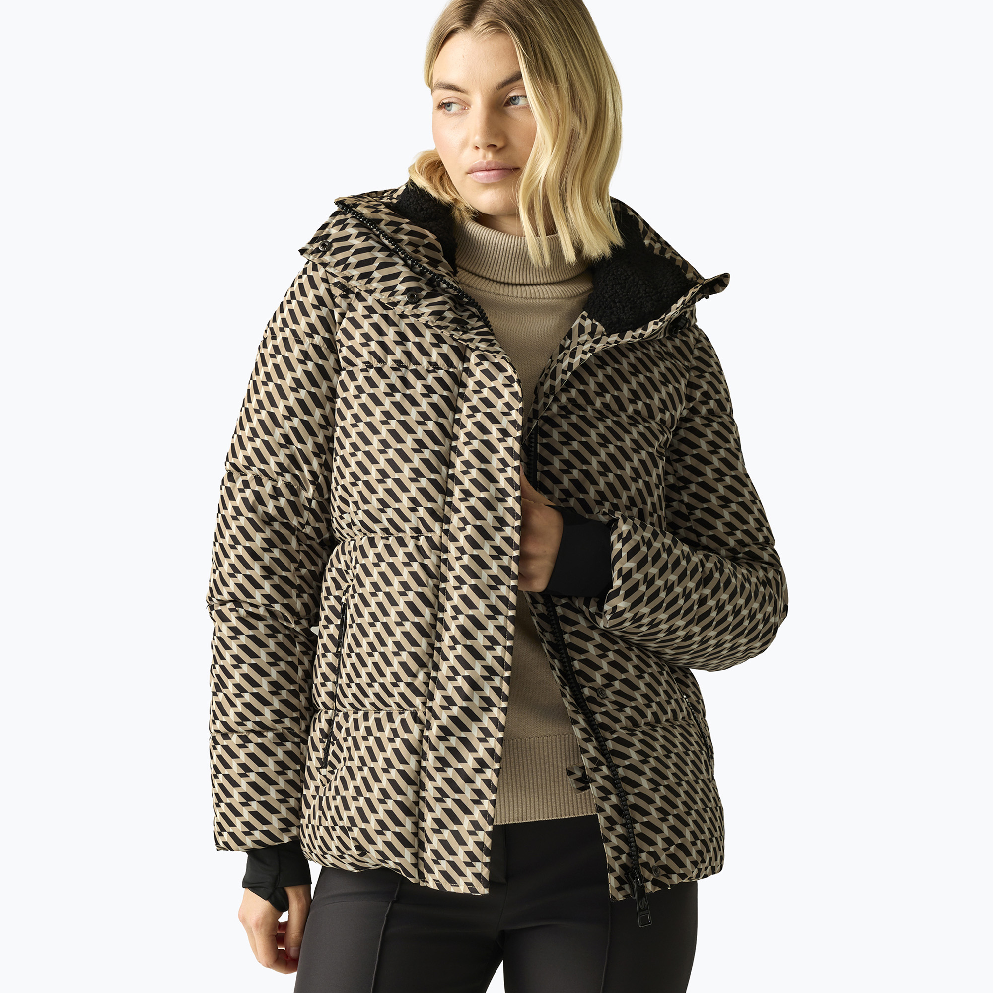 Дамско скиорско яке Dare 2b Allure Jacket white pepper geo print