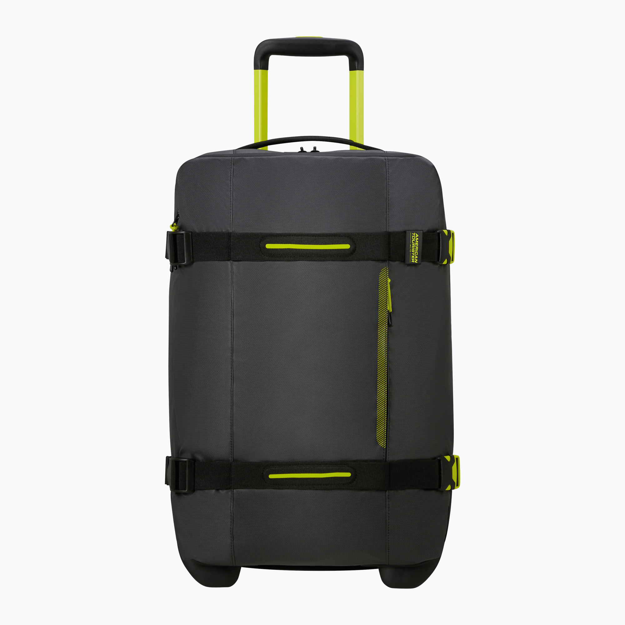Walizka podróżna American Tourister Urban Track Duffle With Wheels 55 l black/lime 