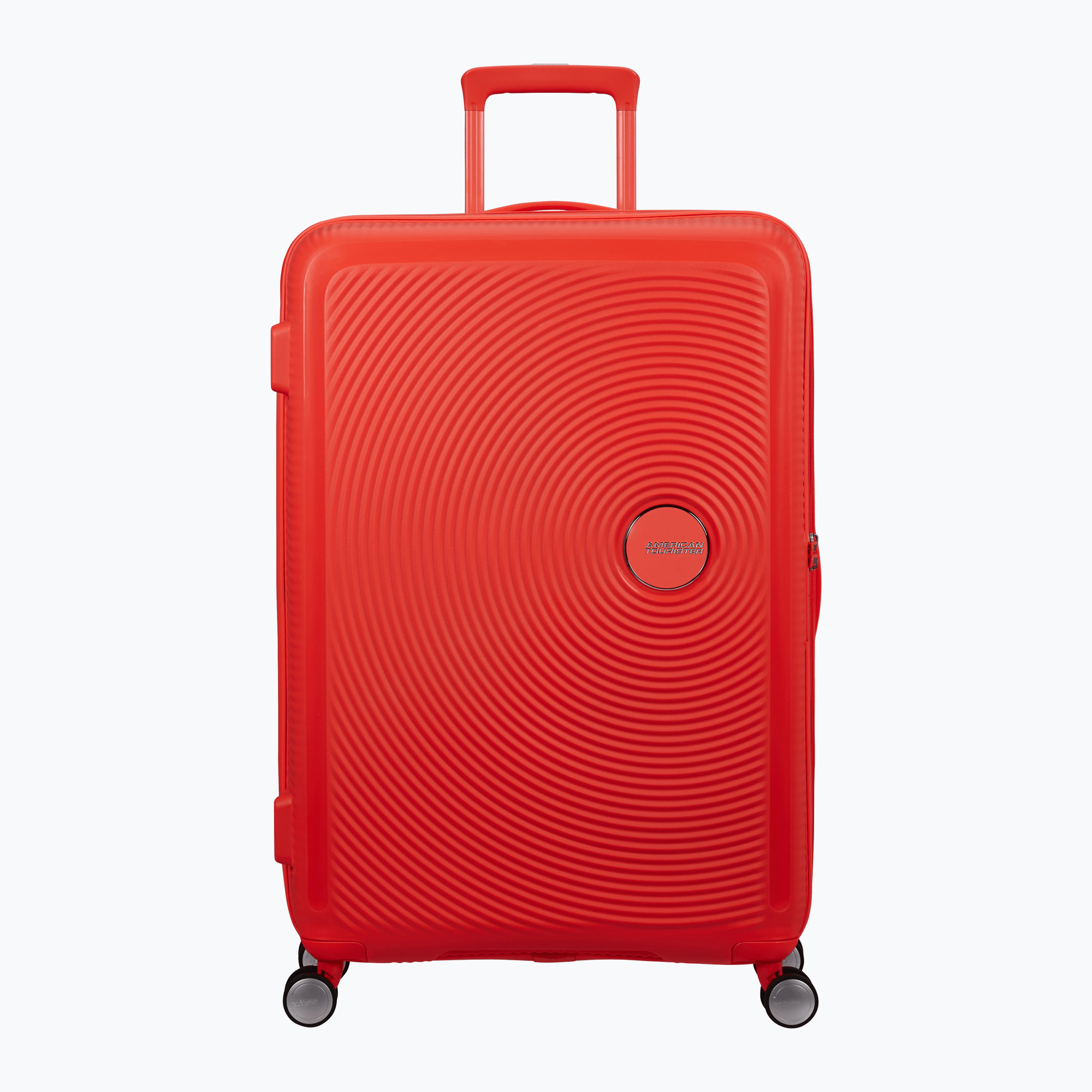 Walizka podróżna American Tourister Soundbox 110 l neon orange