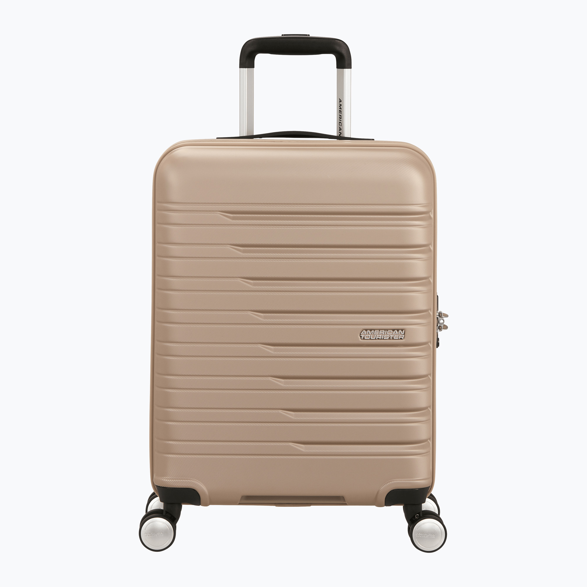 Walizka podróżna American Tourister Flashline Spinner 55 34 l ivory gold 