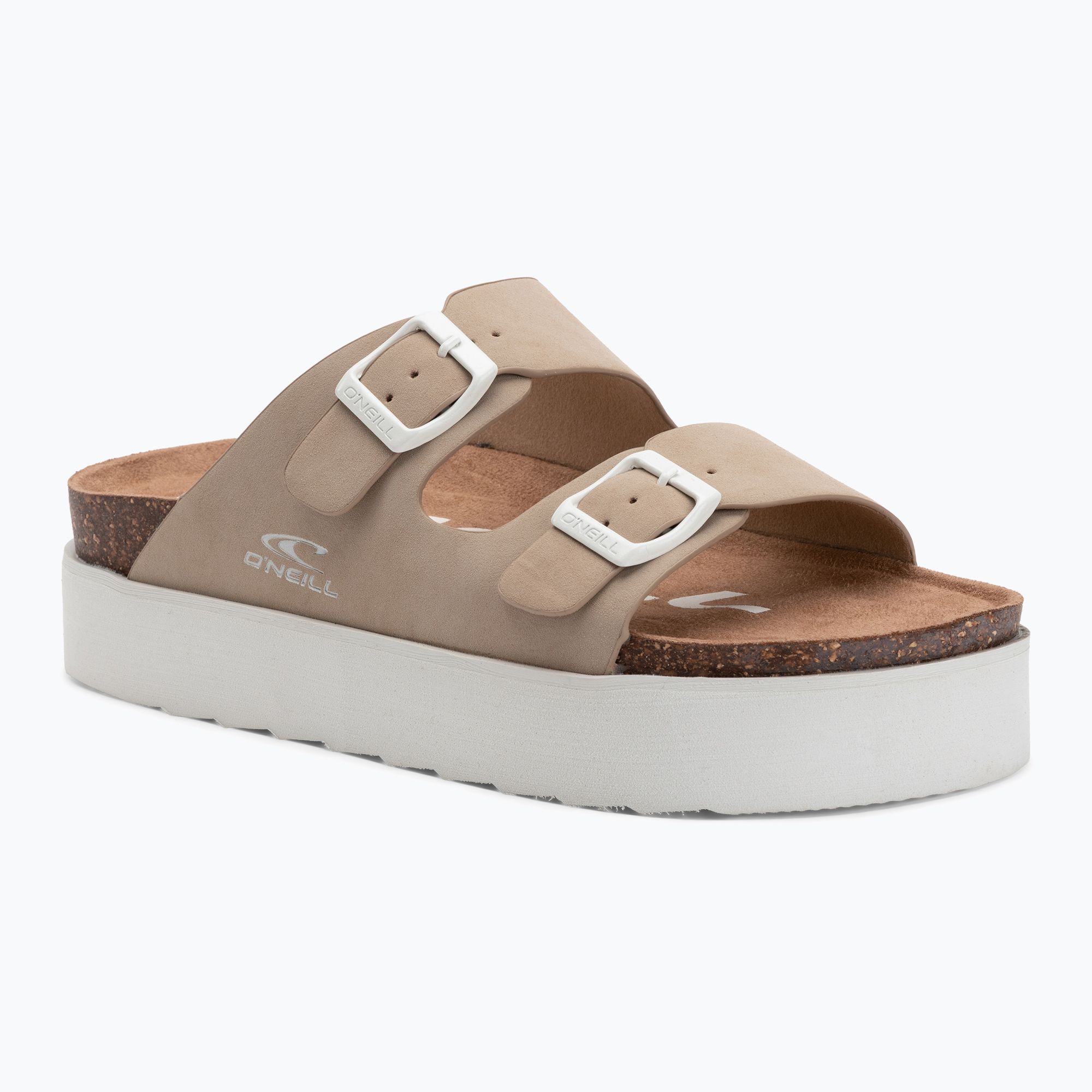 Klapki damskie O'Neill Sandy Platform Slider Low tan 