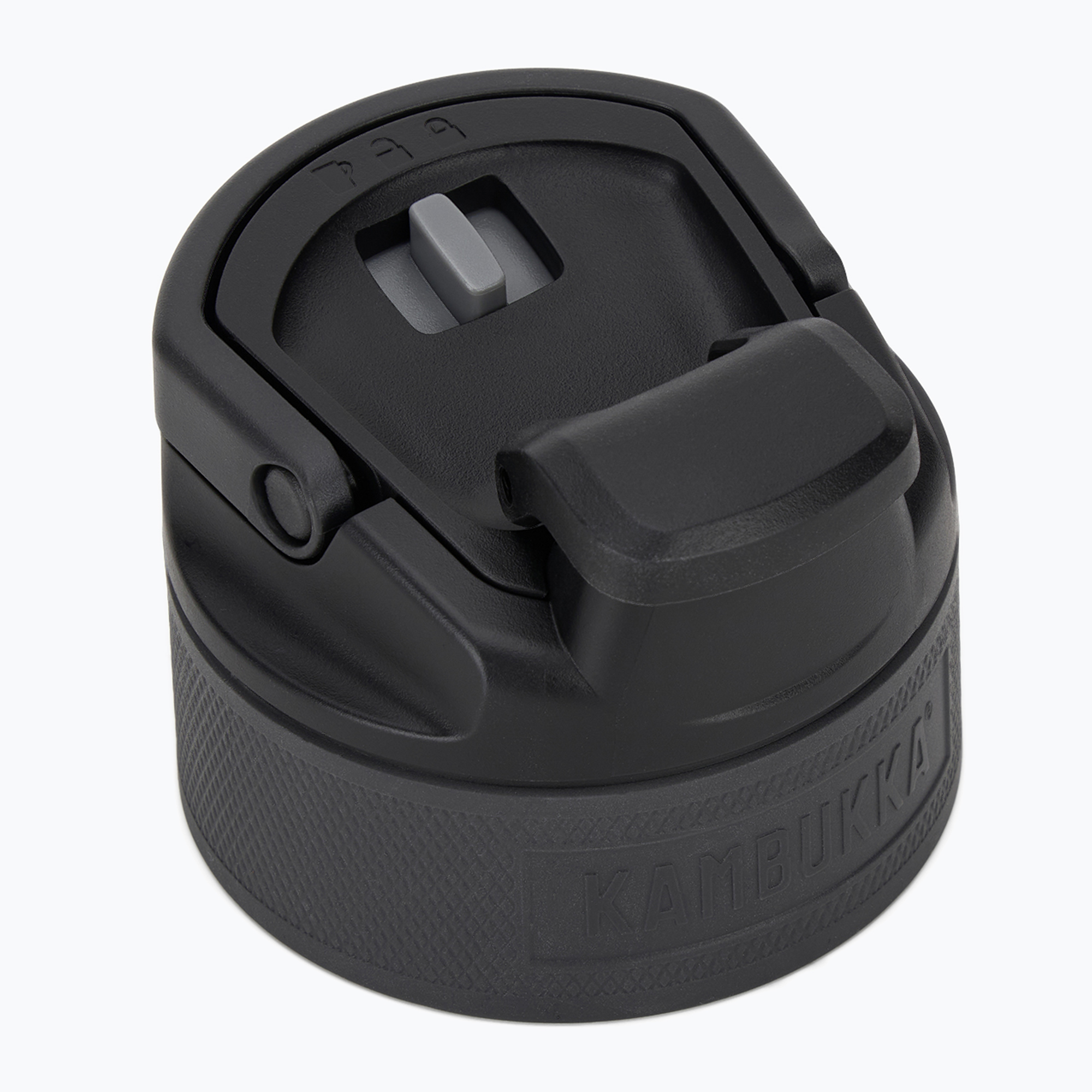Капачка за чаша Kambukka 3-in-1 Hydration Elton black steel