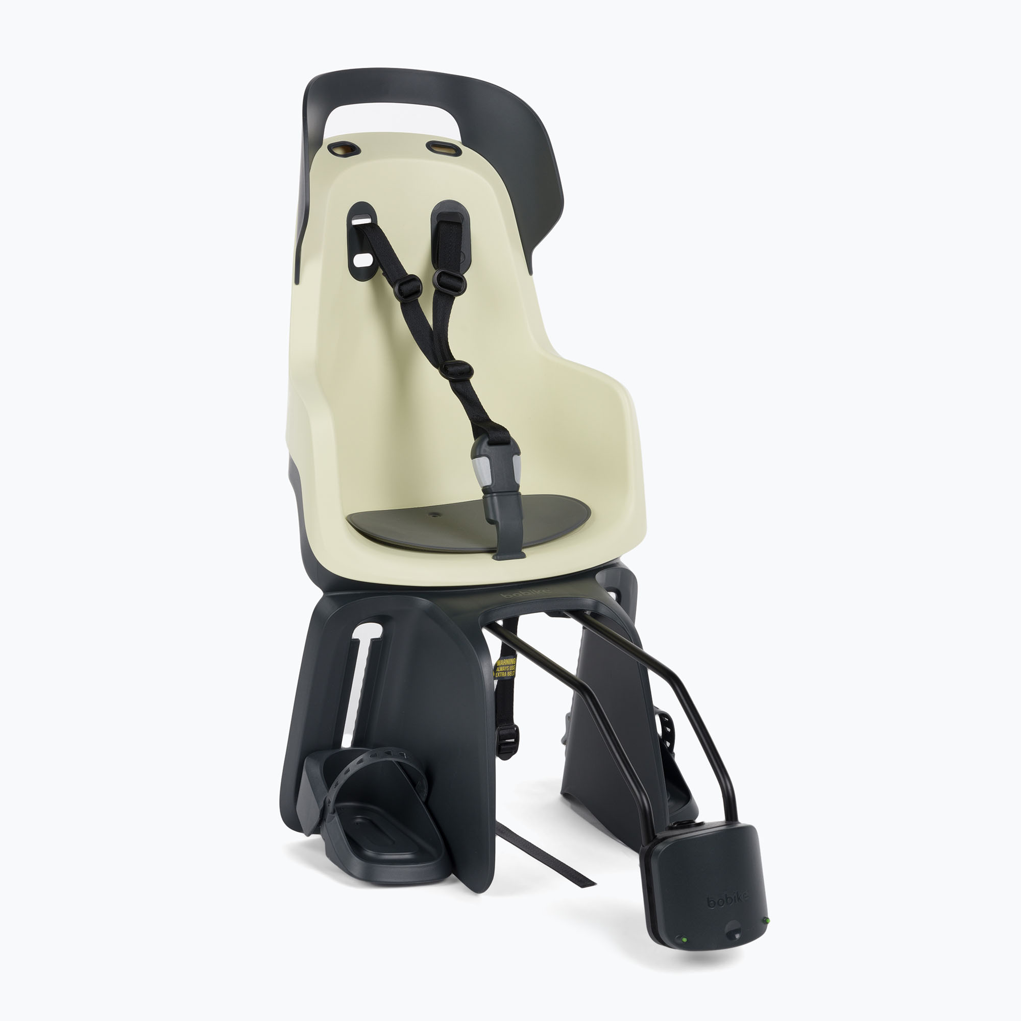 Задна седалка за велосипед за рамка bobike Go 1P черна и бежова 8012400001