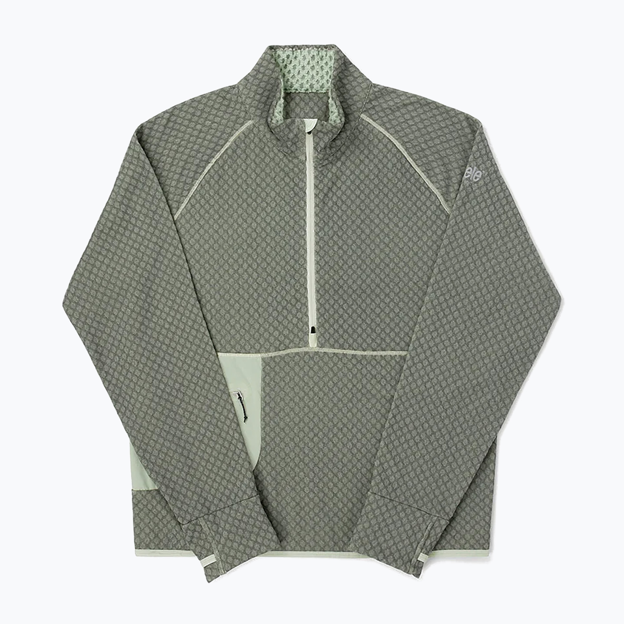 Мъжки суитшърт за бягане Ciele Athletics VLVHalfzip light moss