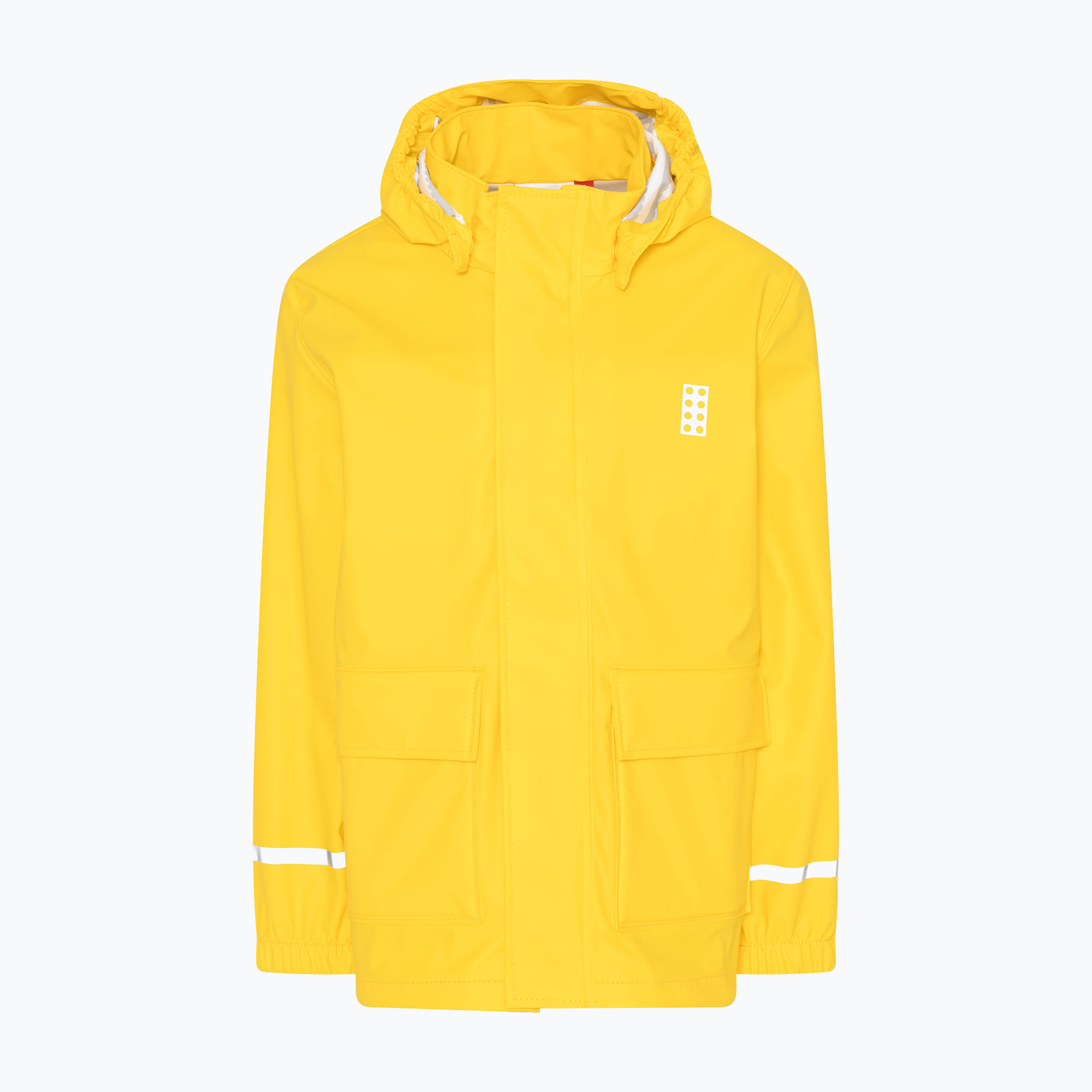 Kurtka przeciwdeszczowa dziecięca LEGO Lwjochy 201 yellow w. navy 