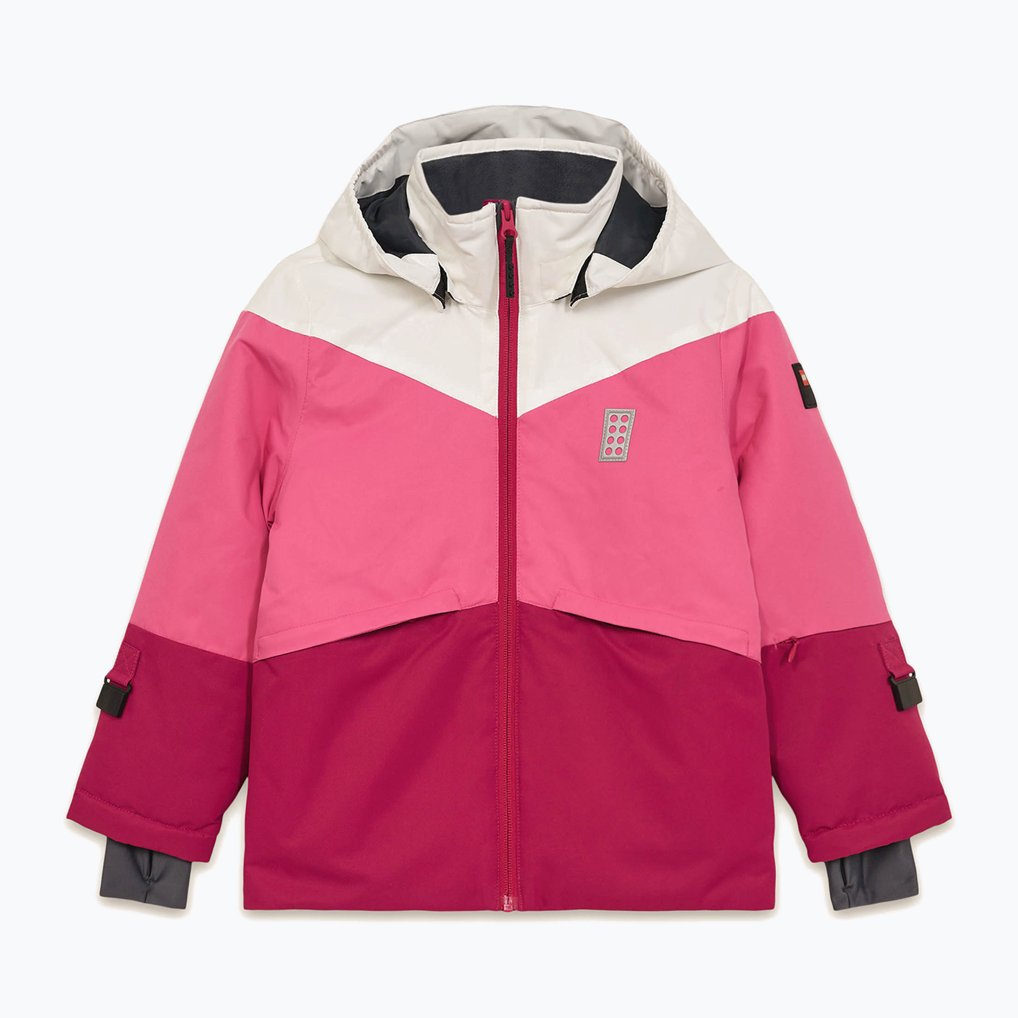 Kurtka narciarska dziecięca LEGO Lwjested 708 dark pink 