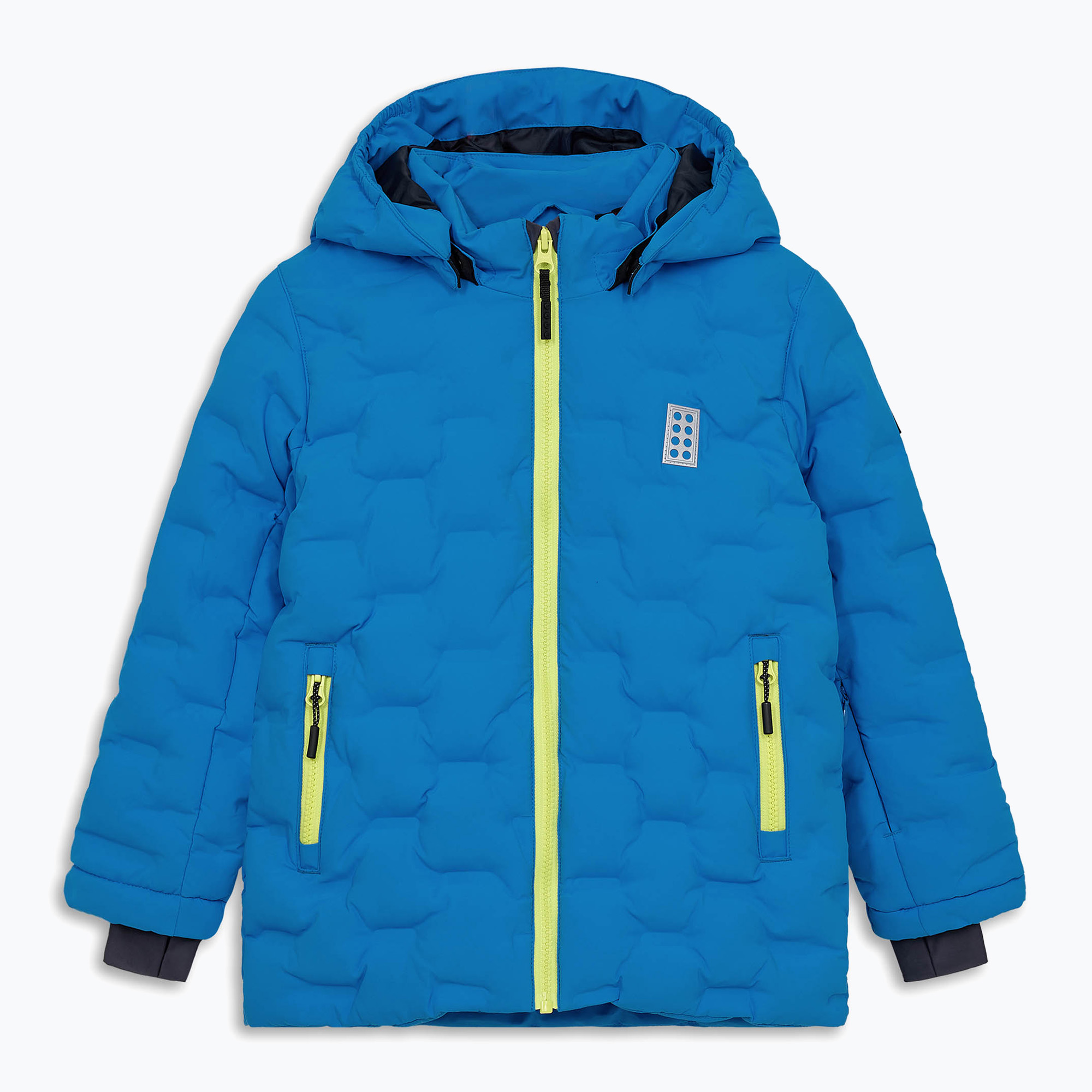 Kurtka narciarska dziecięca LEGO Lwjipe 706 blue/lime