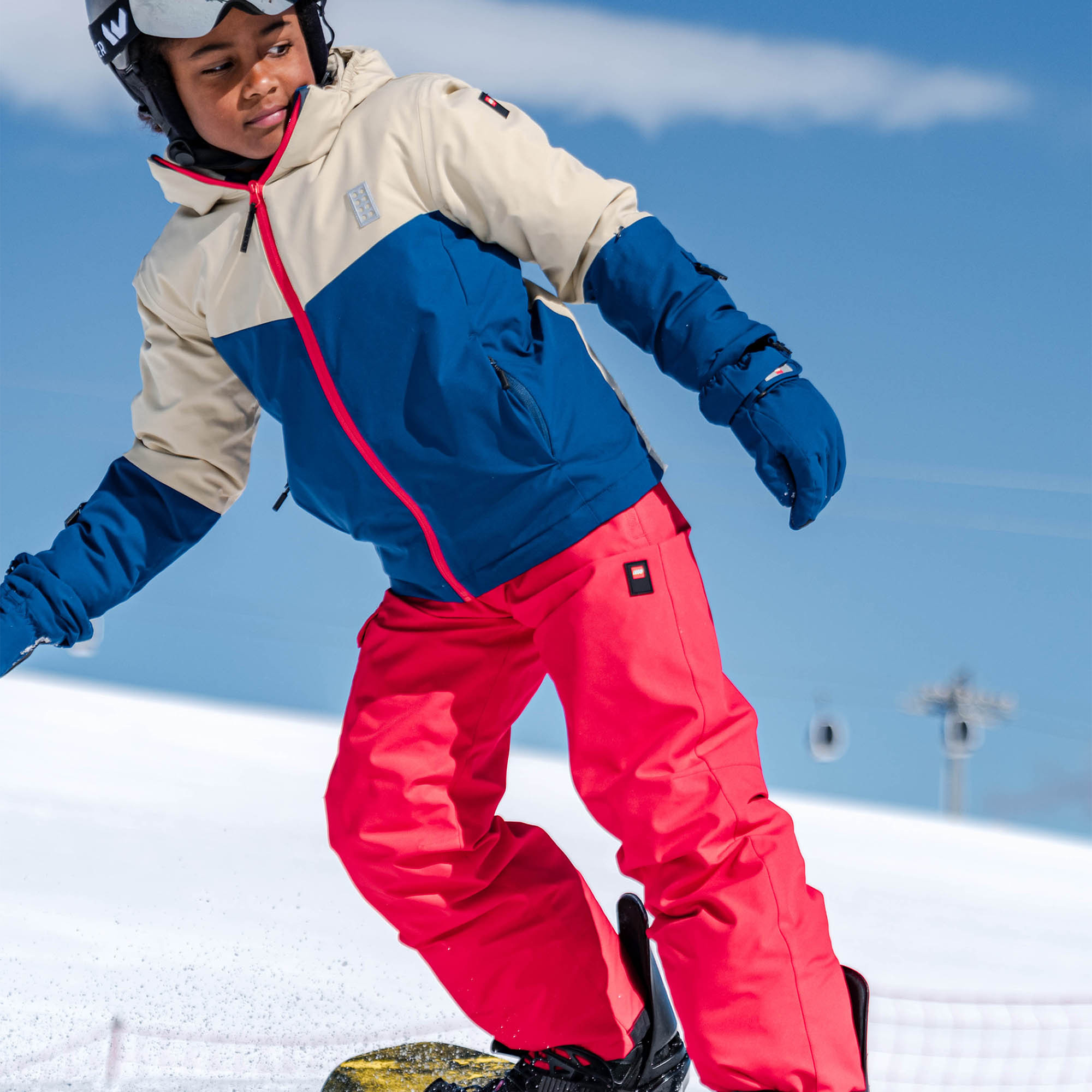 Kurtka narciarska dziecięca LEGO Lwjaz 809 dark blue 