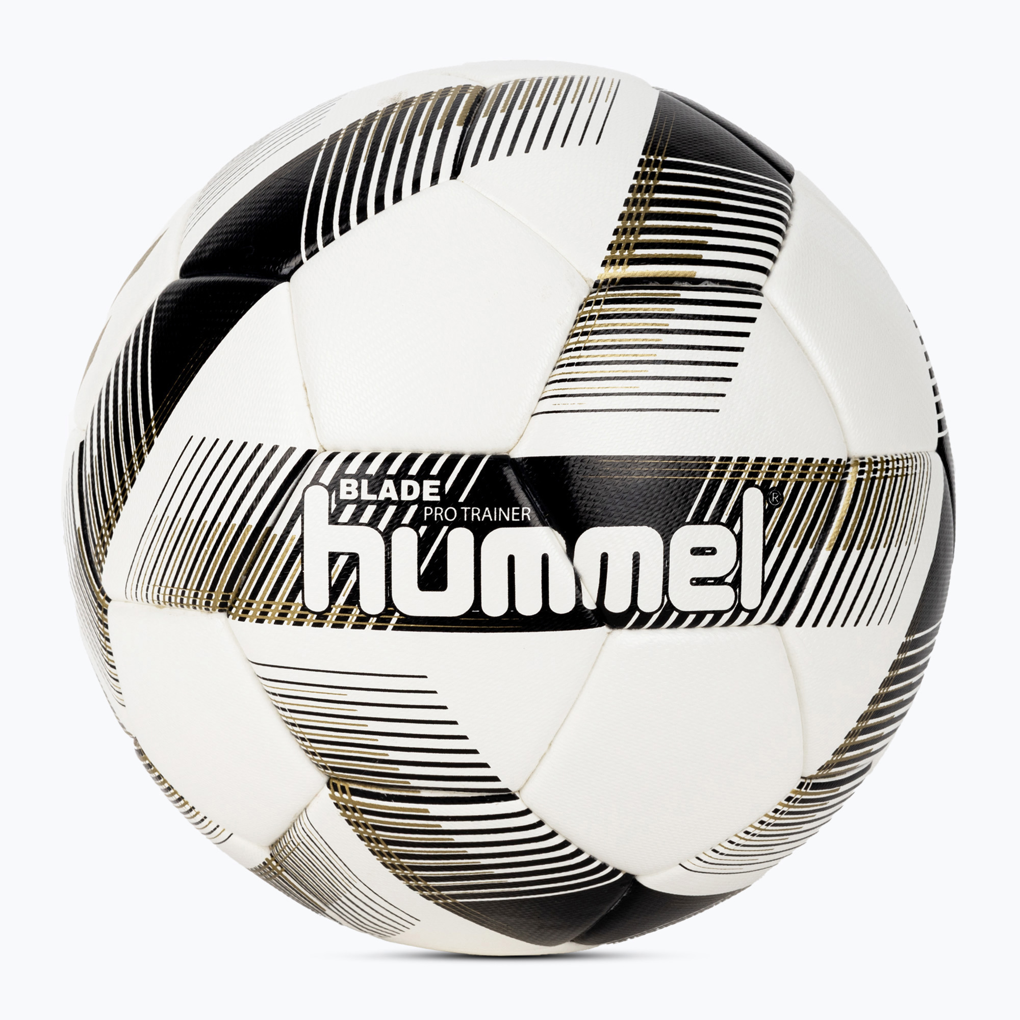 Piłka do piłki nożnej Hummel Blade Pro Trainer FB white/black/gold rozmiar 5 