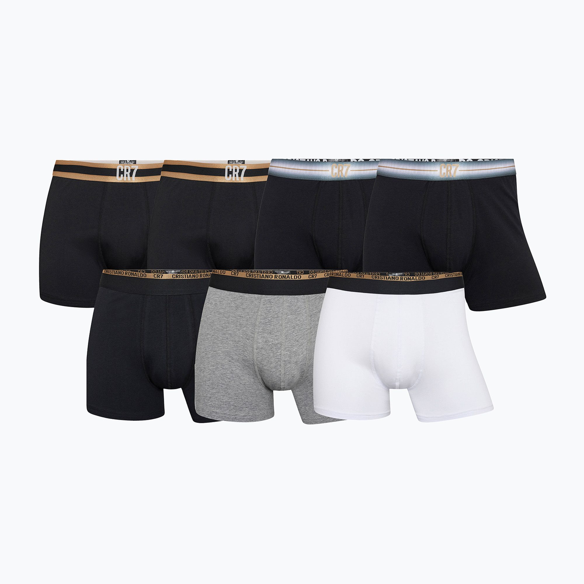 Bokserki męskie CR7 Basic Trunk 7 par multicolur 