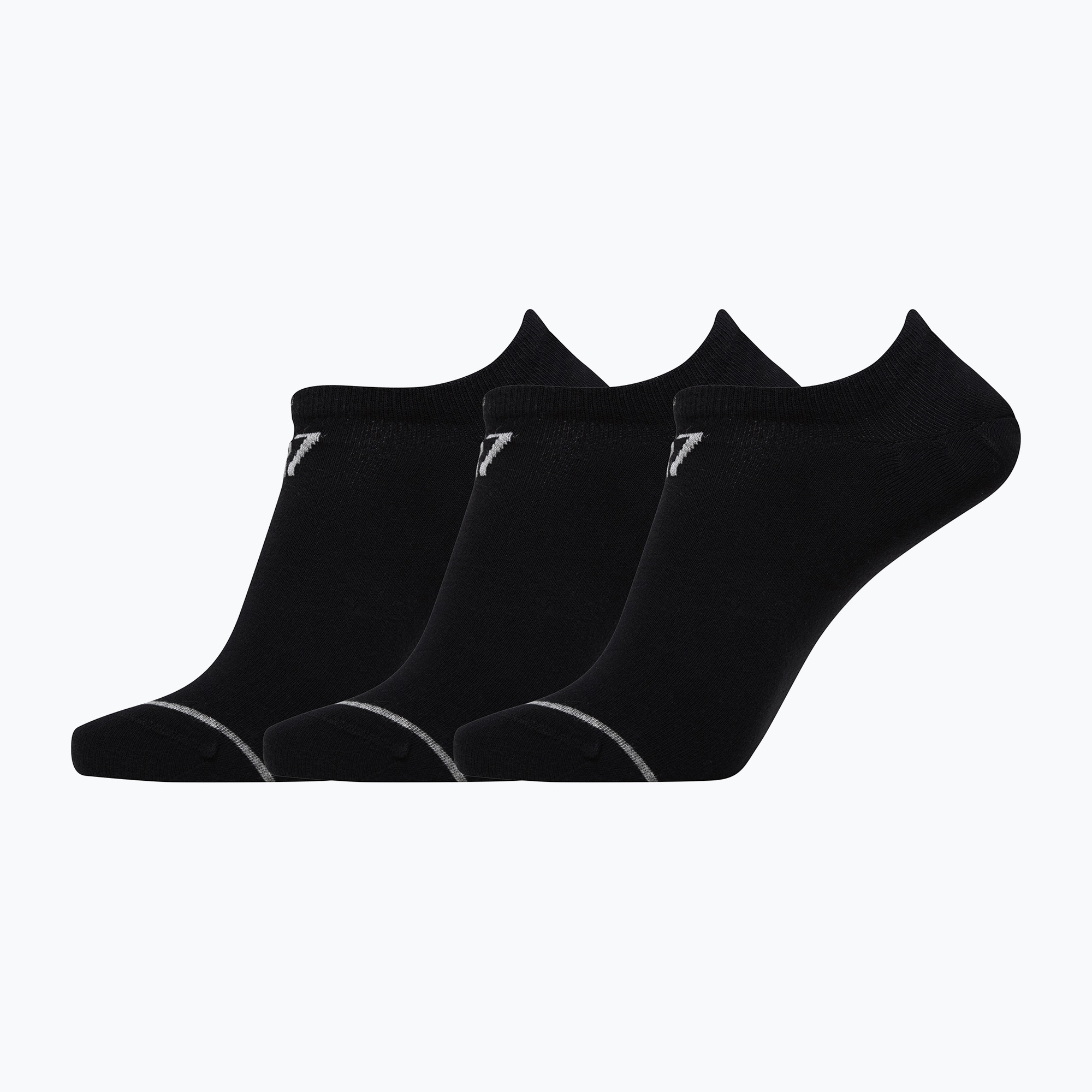 Men's socks CR7 Footies 3 pairs black (40-46 EU)