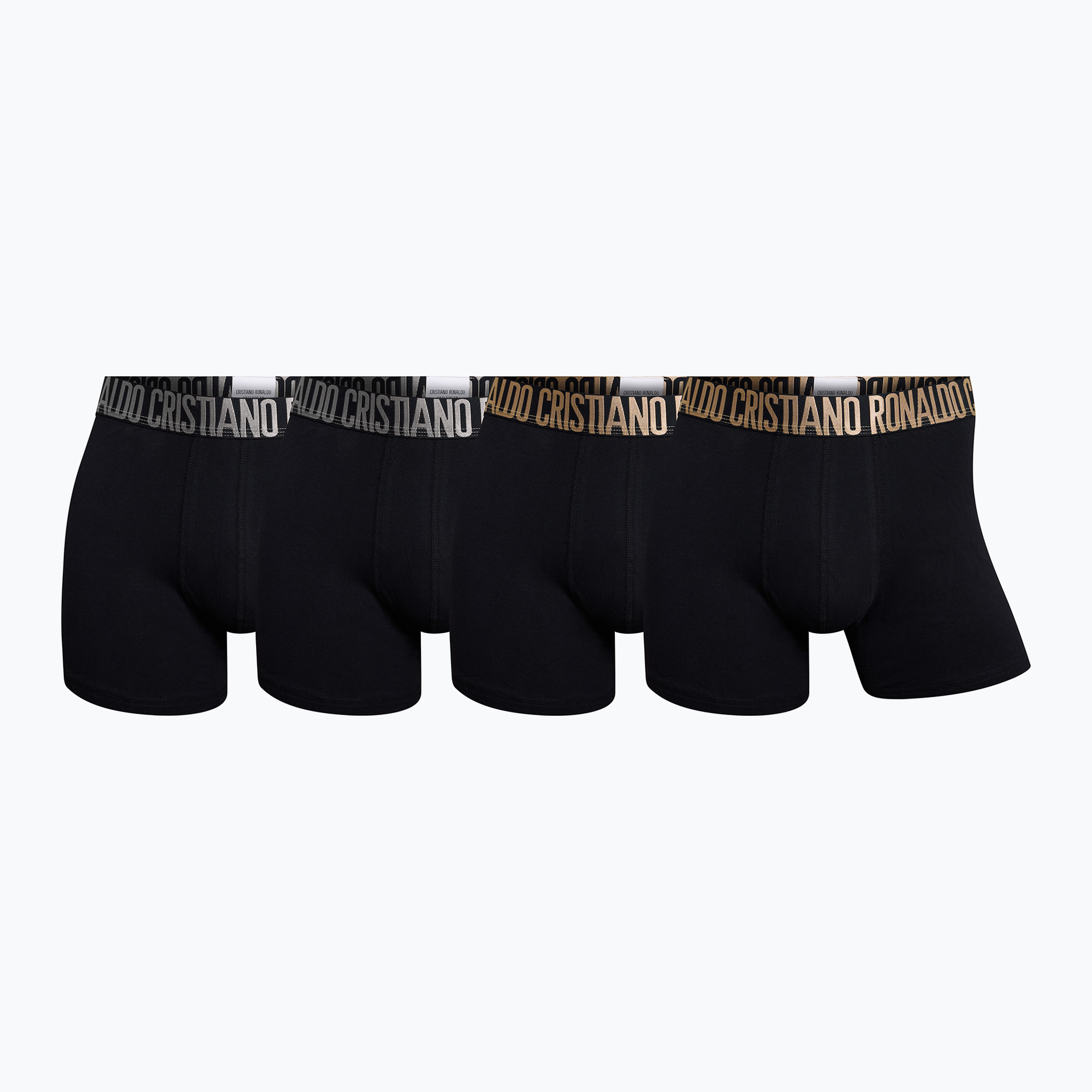 Bokserki męskie CR7 Basic Trunk 4 pary 2492 BLACK 
