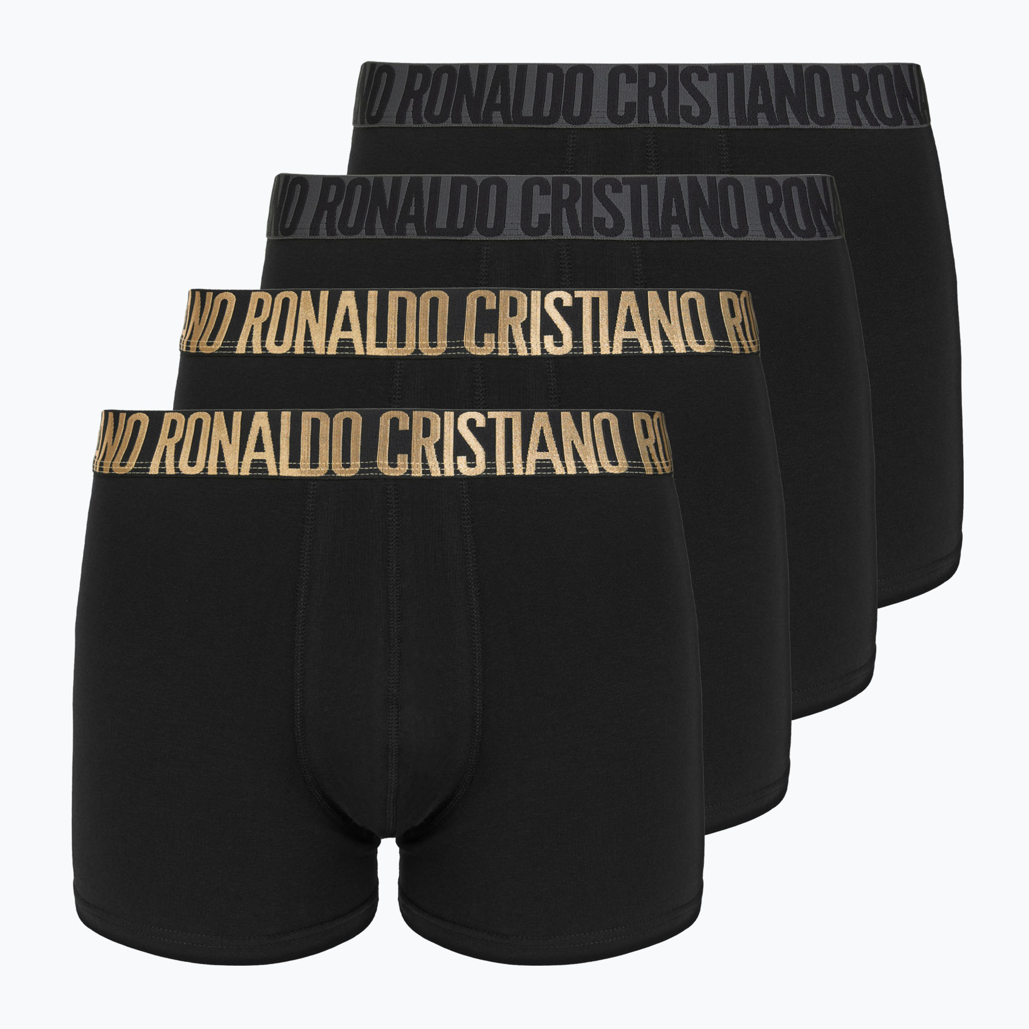 Bokserki męskie CR7 Basic Trunk 4 pary 2492 BLACK 