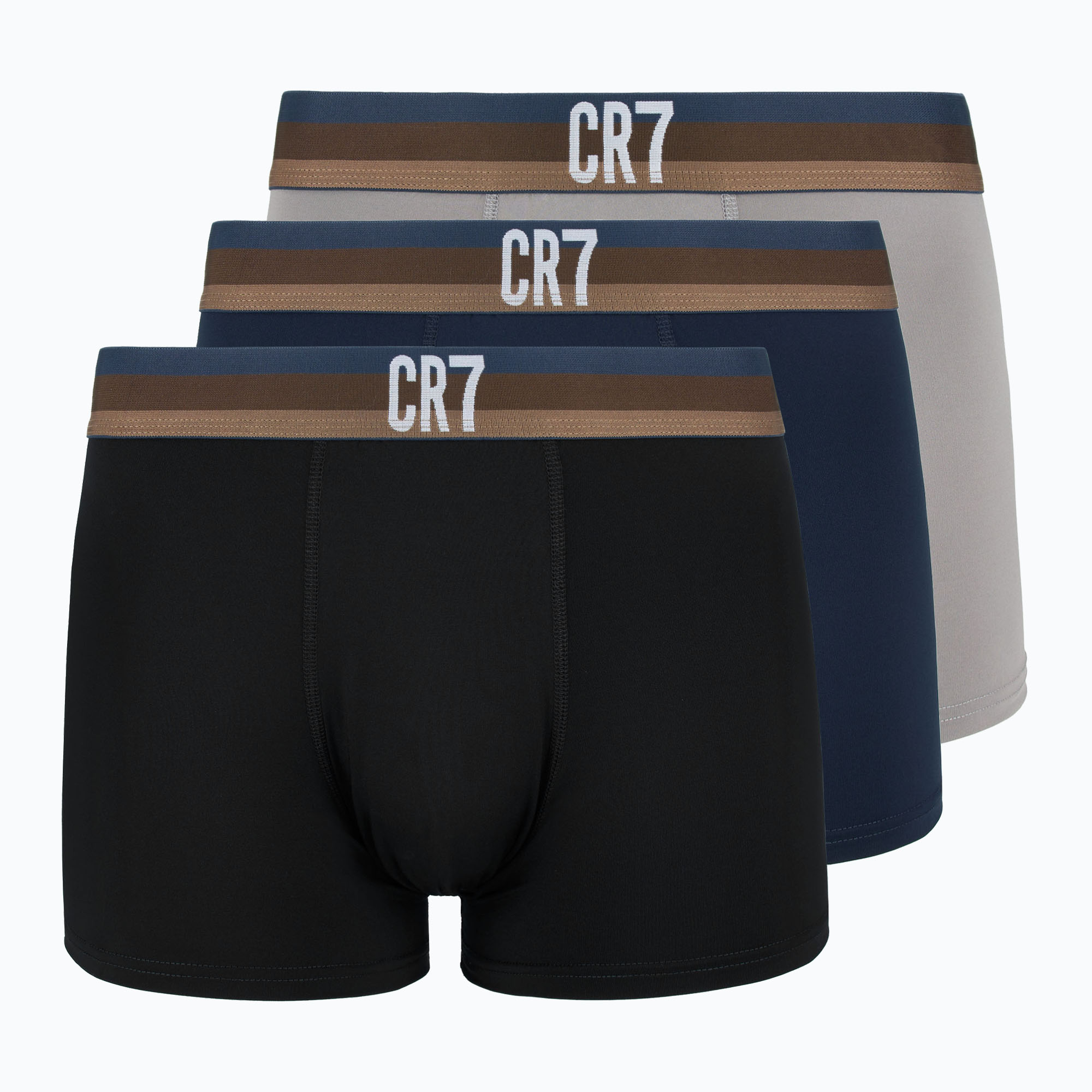Men's trunks CR7 Basic Trunk 3 pairs 2114 multicolour (S)
