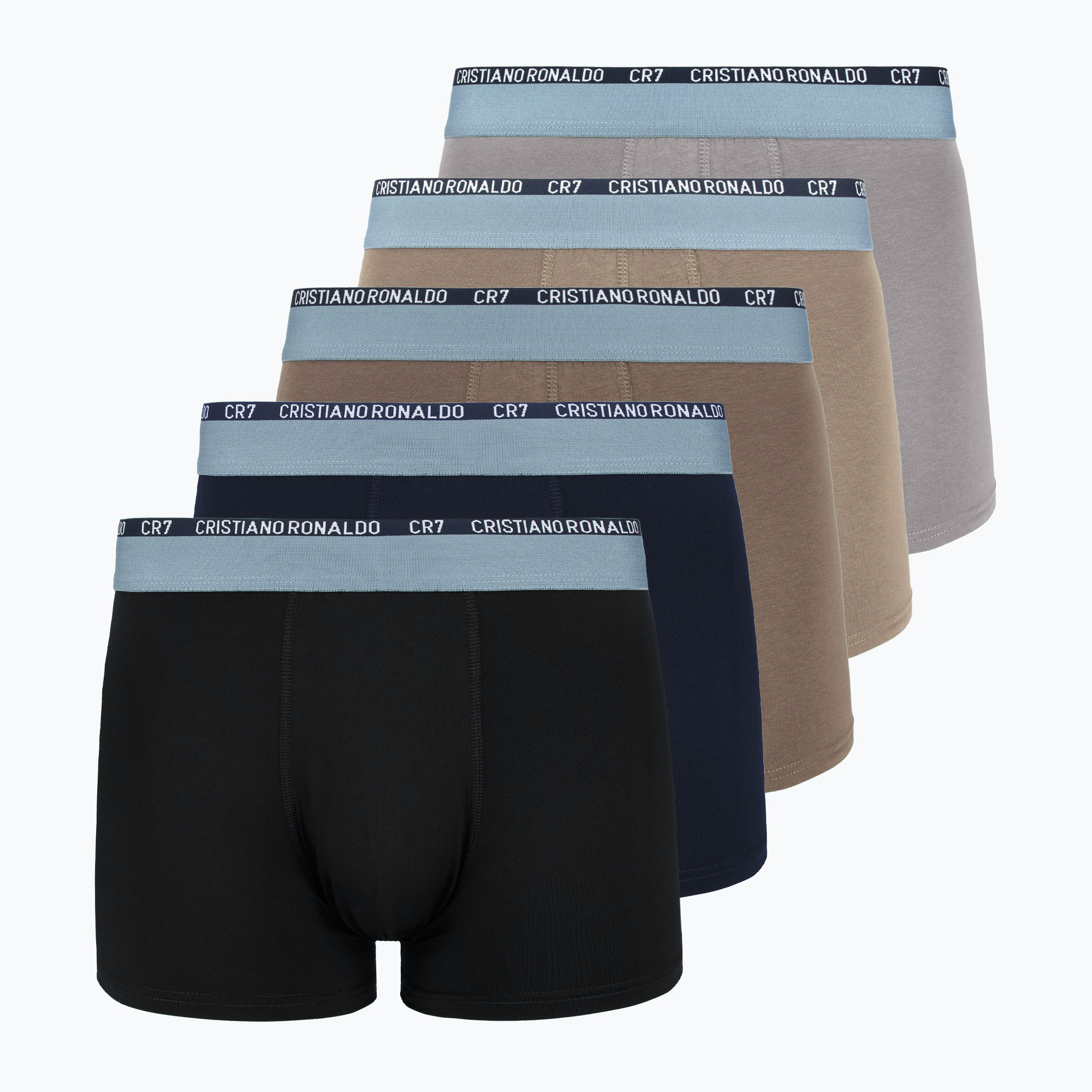 Men's trunks CR7 Basic Trunk 5 pairs 2412 multicolour (L)