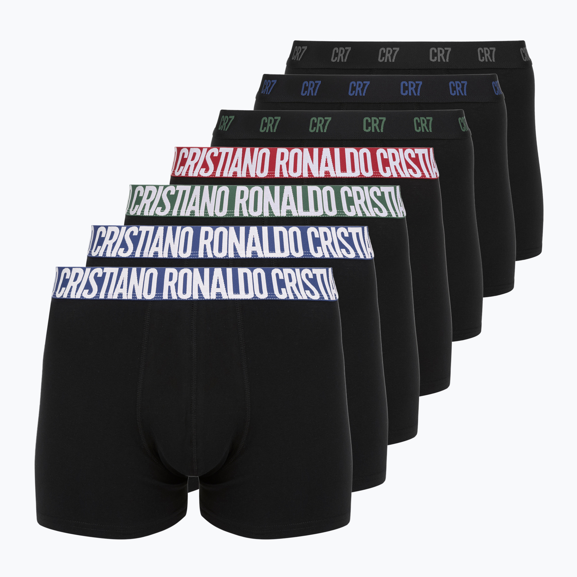 Bokserki męskie CR7 Basic Trunk 7 par 2810 black 