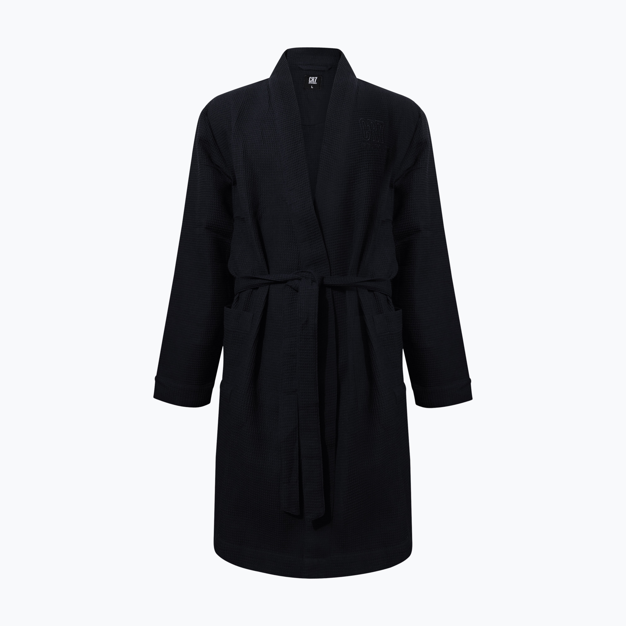 Szlafrok męski CR7 Bathrobe Waffle 9 black 
