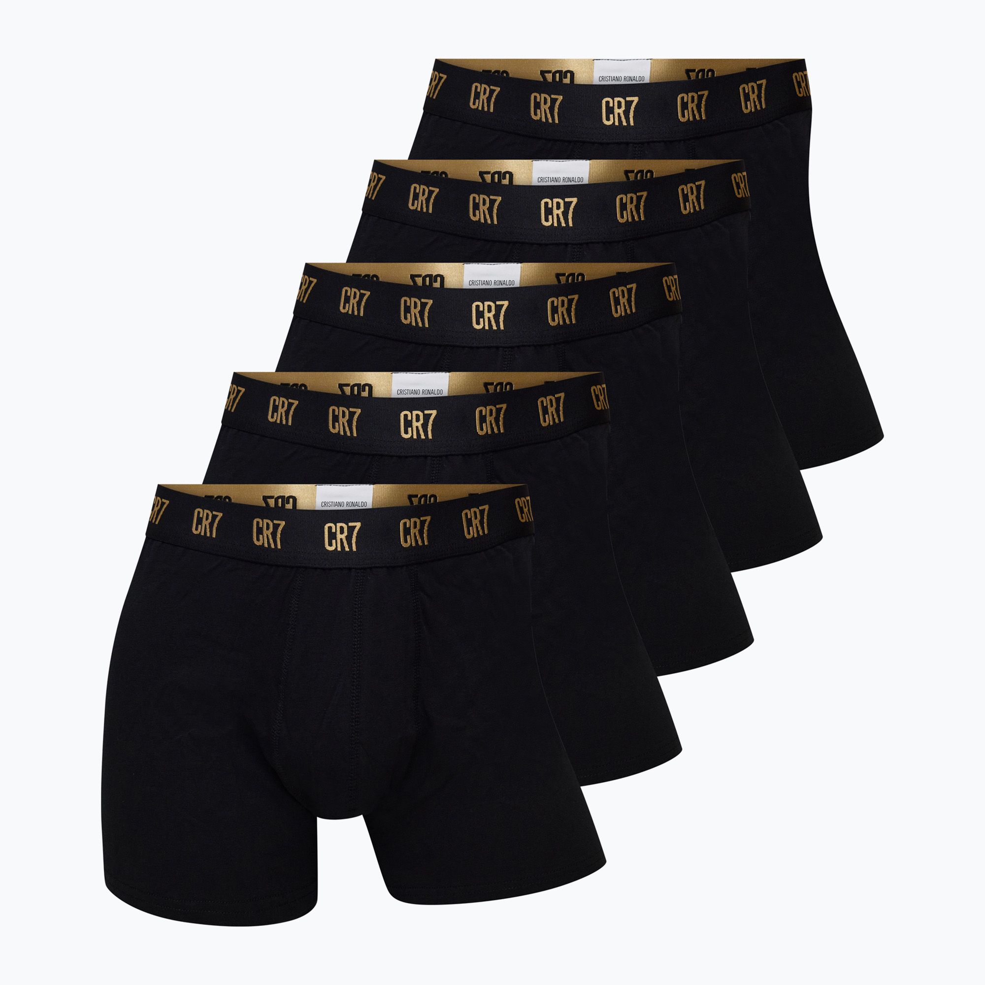 Bokserki męskie CR7 Basic Trunk 5 par 2352 black 