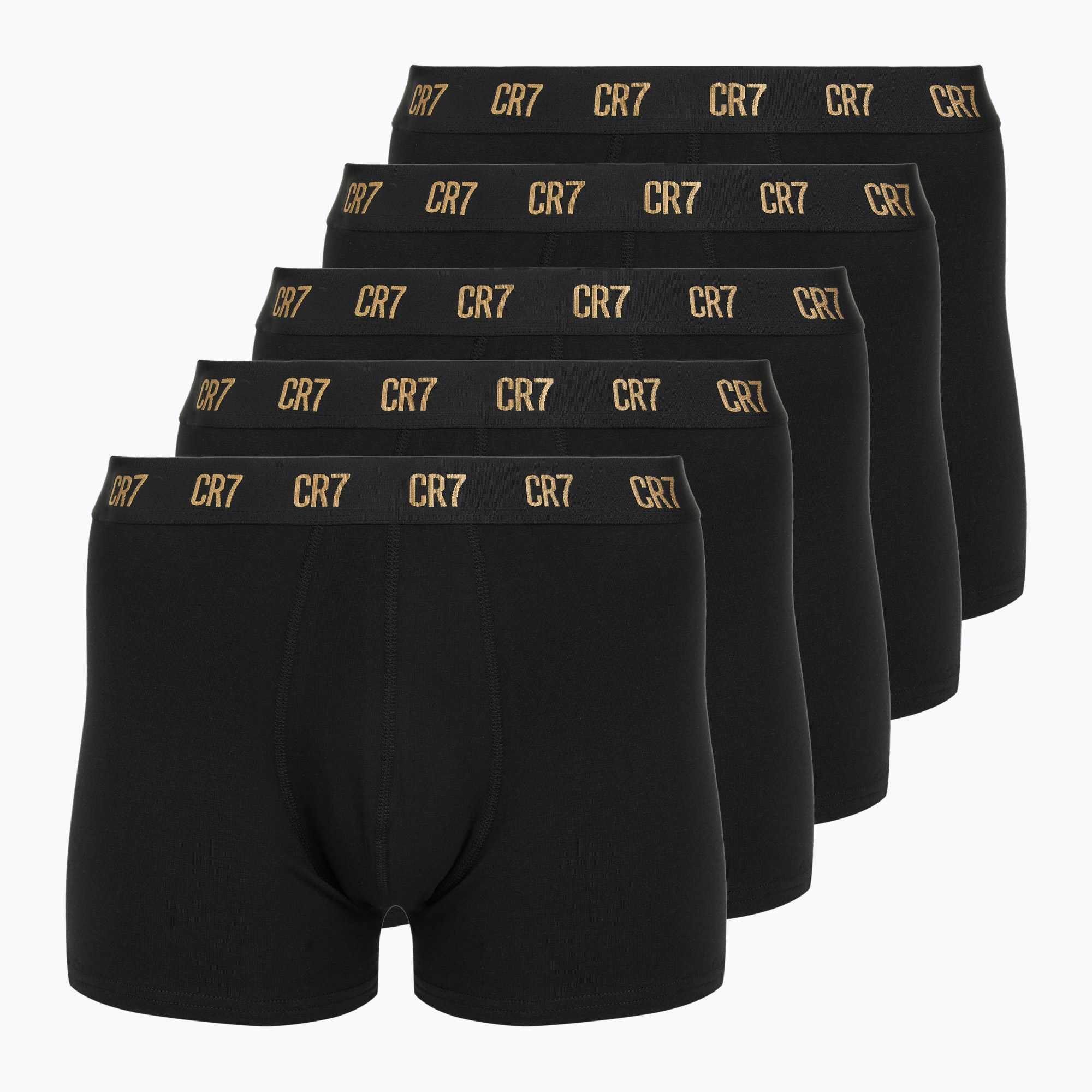 Bokserki męskie CR7 Basic Trunk 5 par 2352 black 