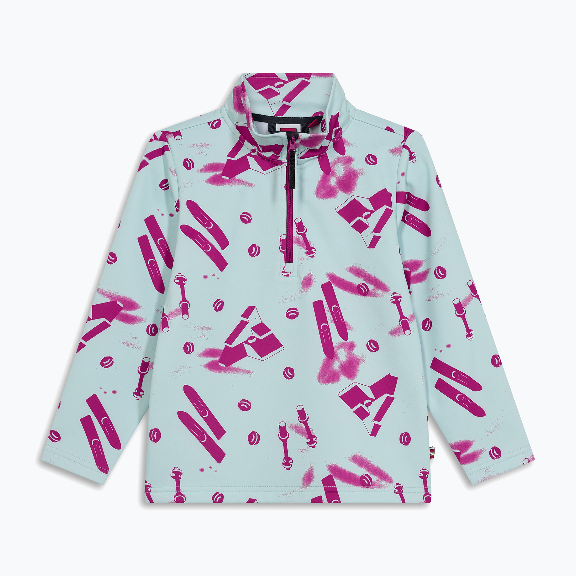 Детски поларен суитшърт LEGO Lwsian 710 Fleece fuchsia