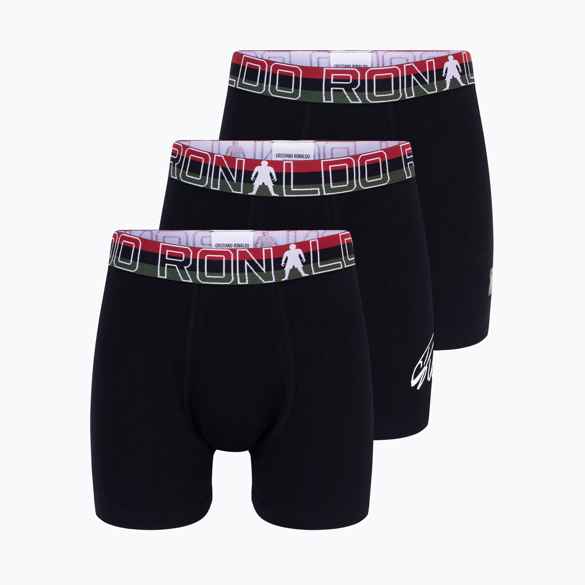 Bokserki dziecięce CR7 Trunk 3 pary black