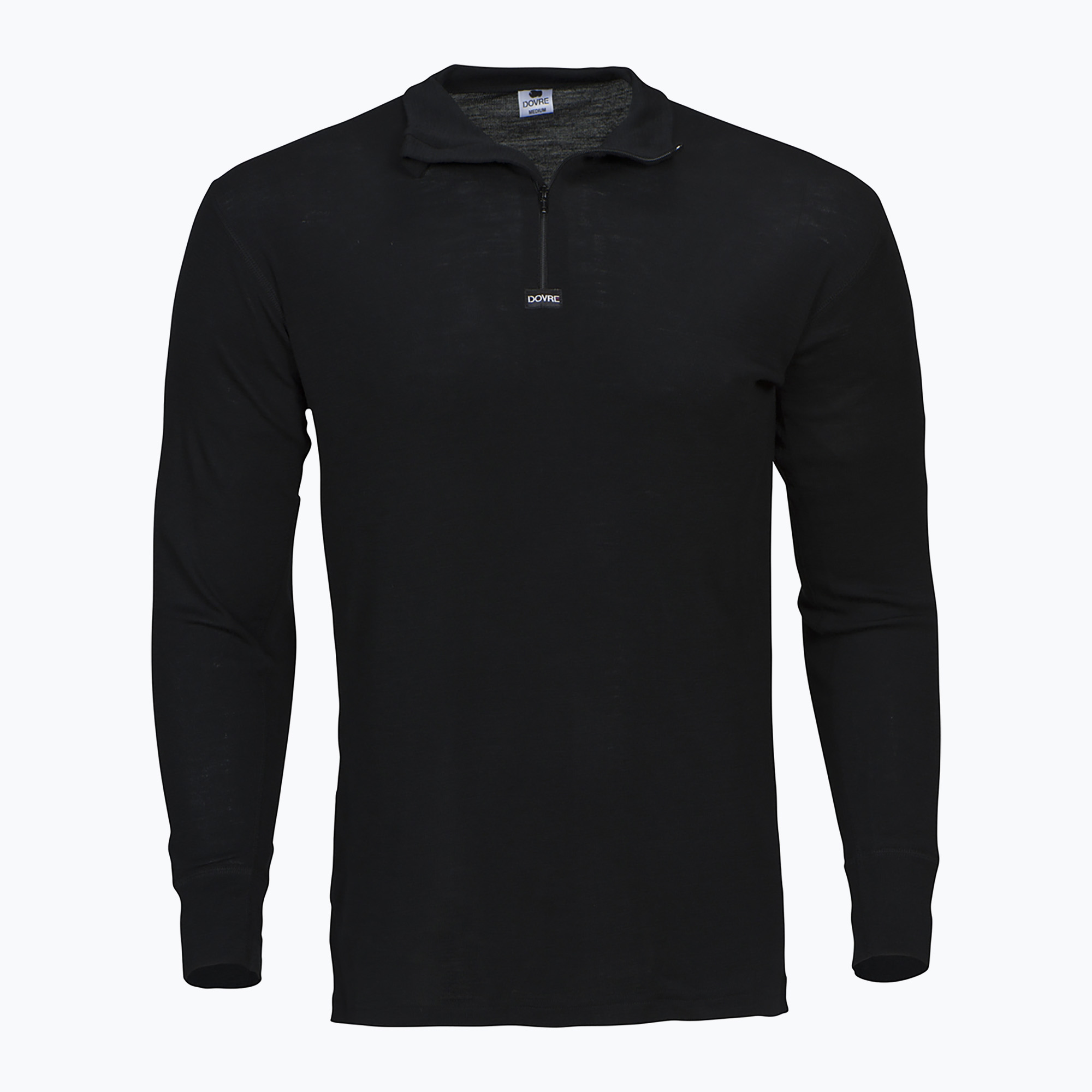 Pánska termo mikina Dovre Wool Half Zip black