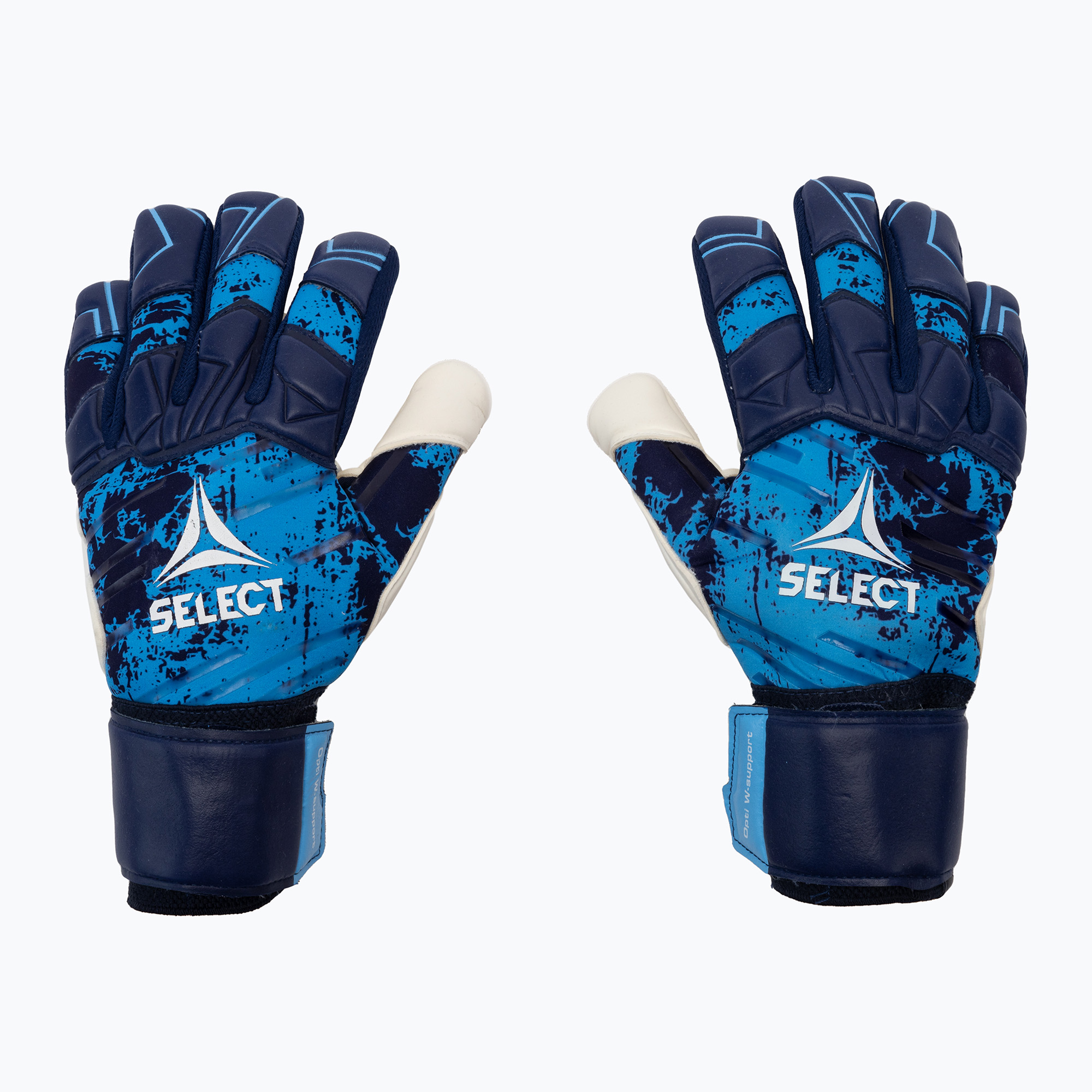 Rękawice bramkarskie SELECT 77 Super GRIP V22 niebiesko-białe 500062 