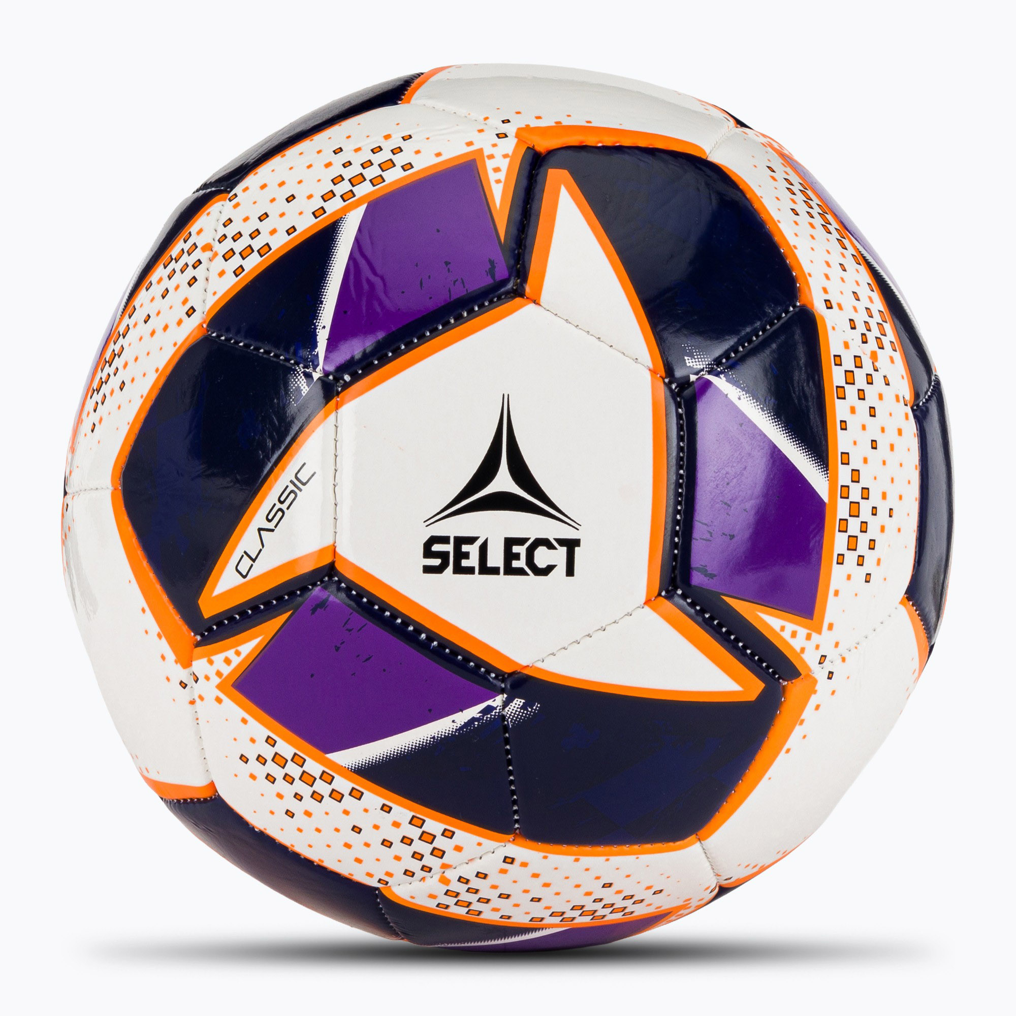 Futbalová lopta SELECT Classic v24 white/purple rozmer 5