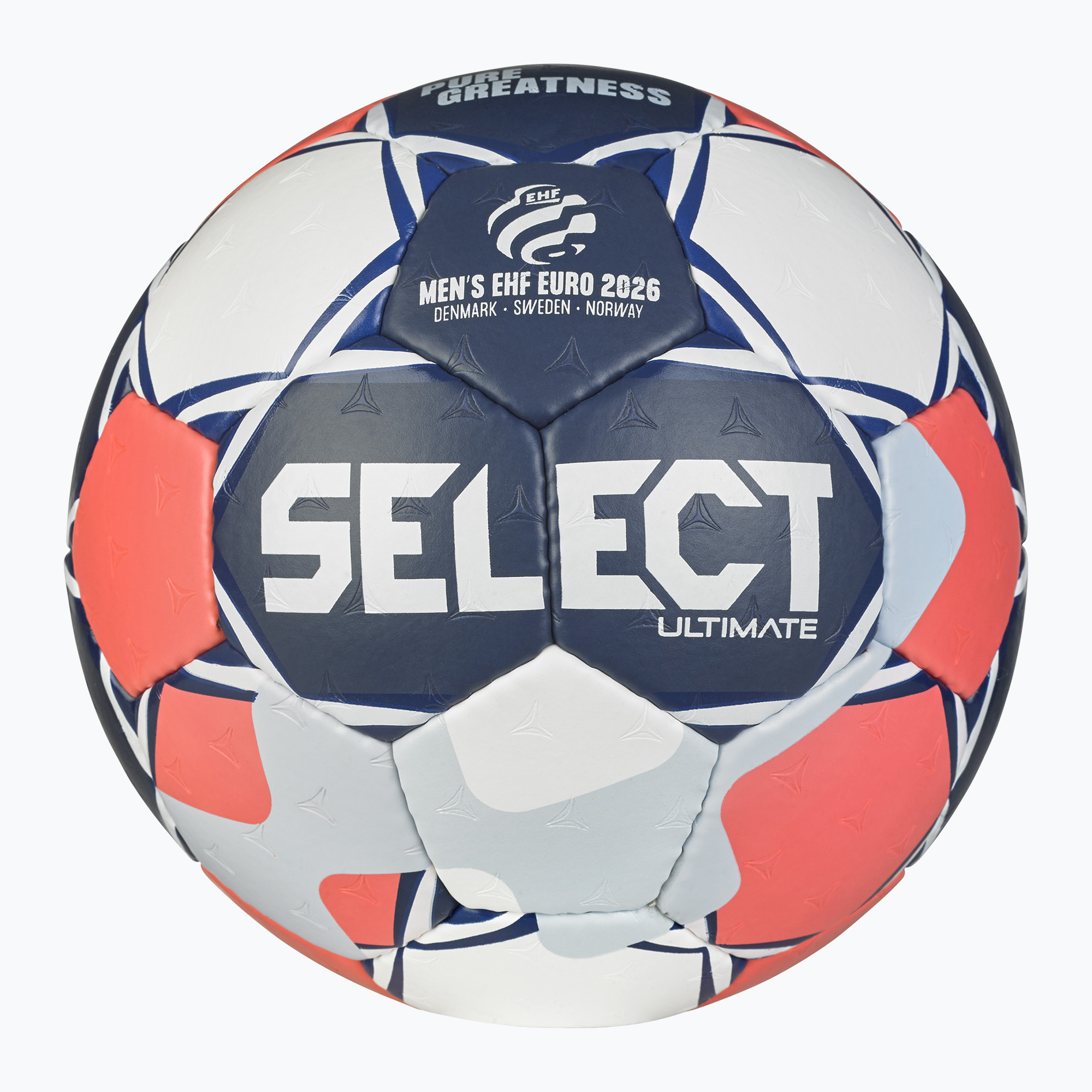 Piłka do piłki ręcznej SELECT Ultimate Euro Men v26 Replica white/red/black rozmiar 3