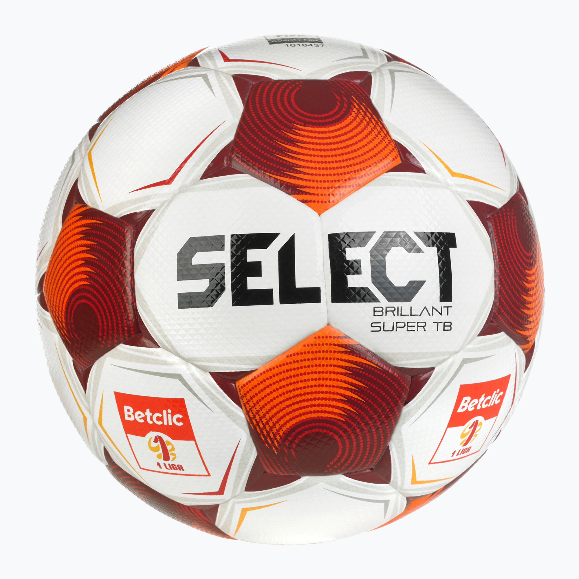 Piłka do piłki nożnej SELECT Brillant Super FIFA Betclic 1 v25 white/red rozmiar 5 