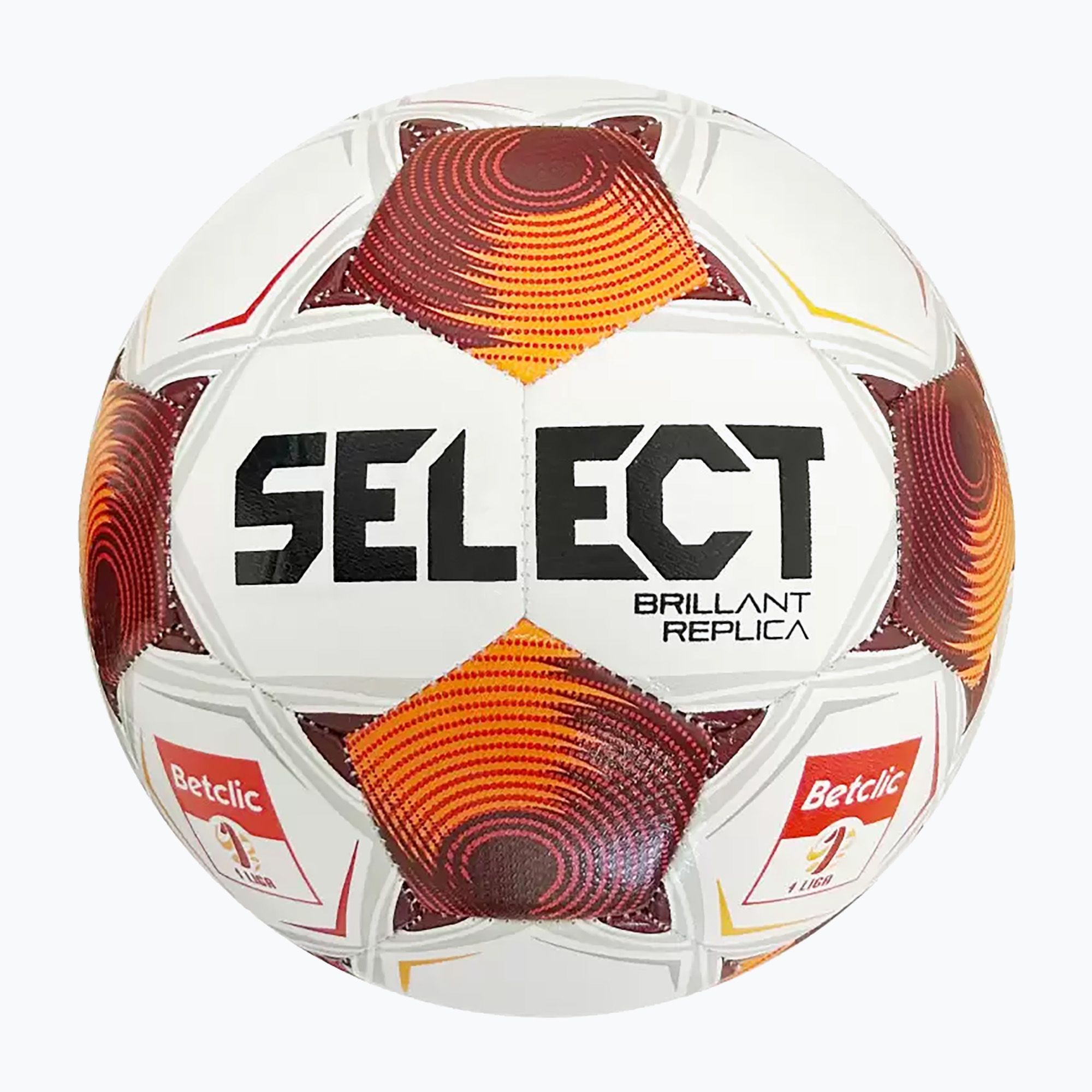 Футболна топка SELECT Brillant Replica Betclic v25 white/red размер 4