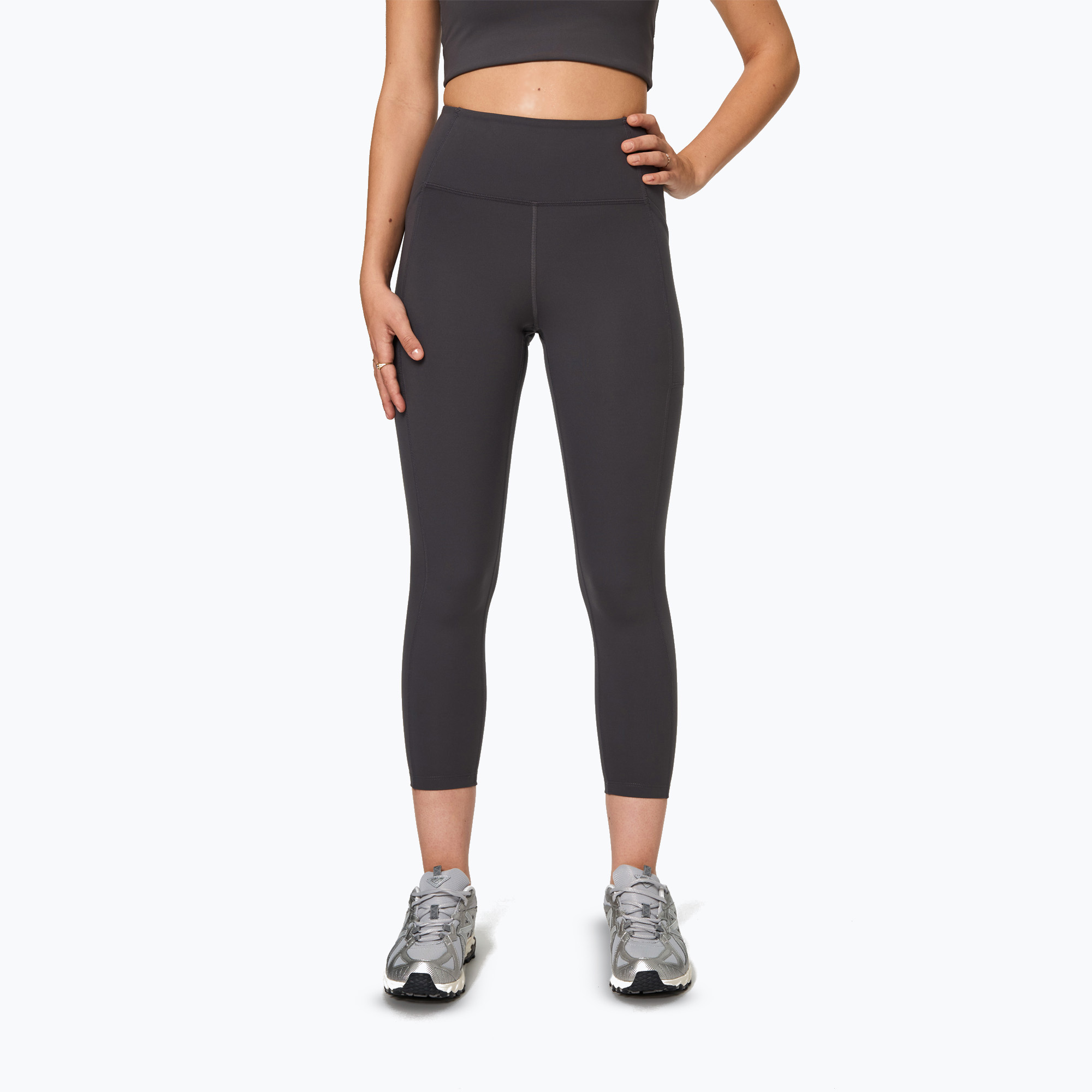 Legginsy treningowe damskie Girlfriend Collective Pocket moon 