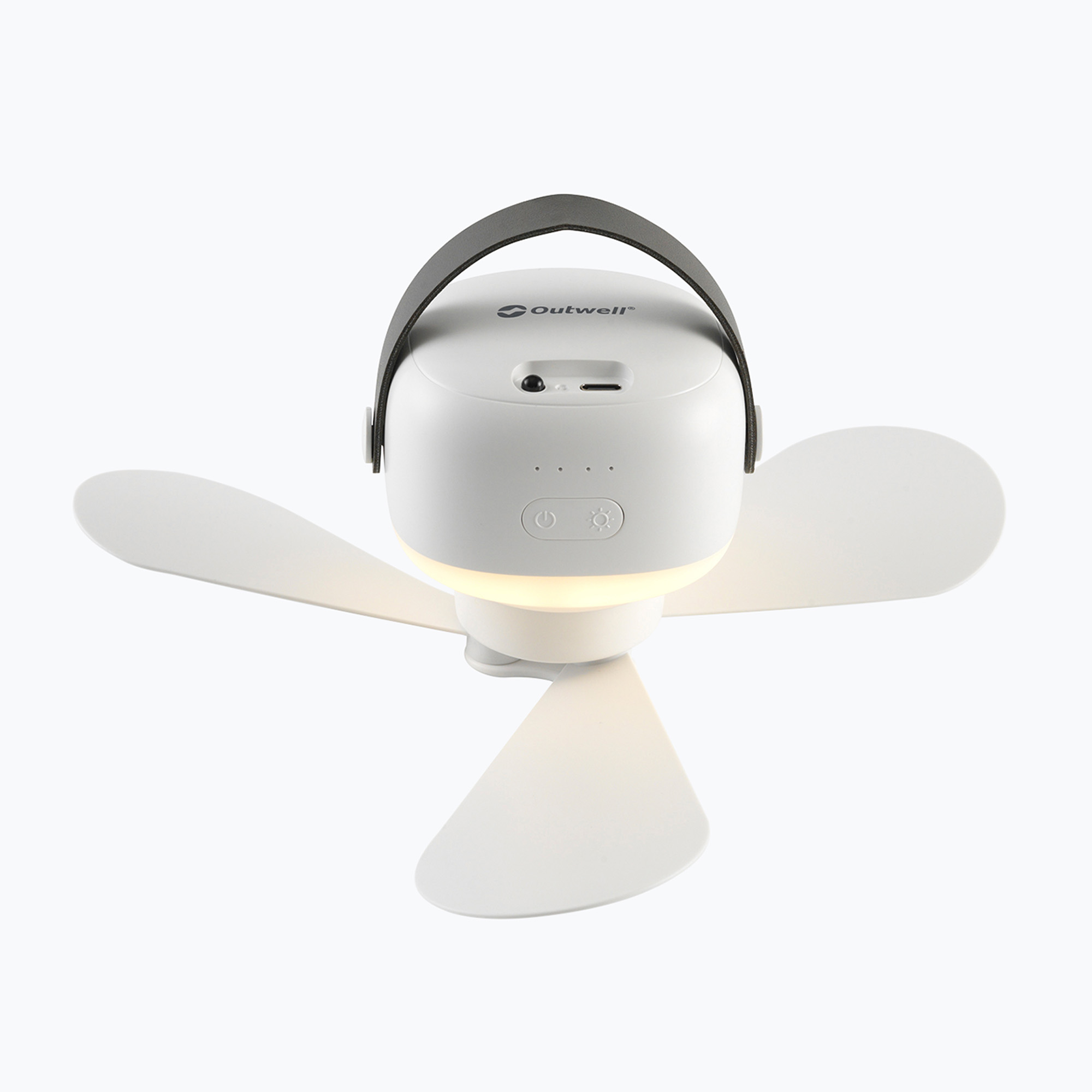 Wentylator z lampą Outwell Aurelios Rechargeable white