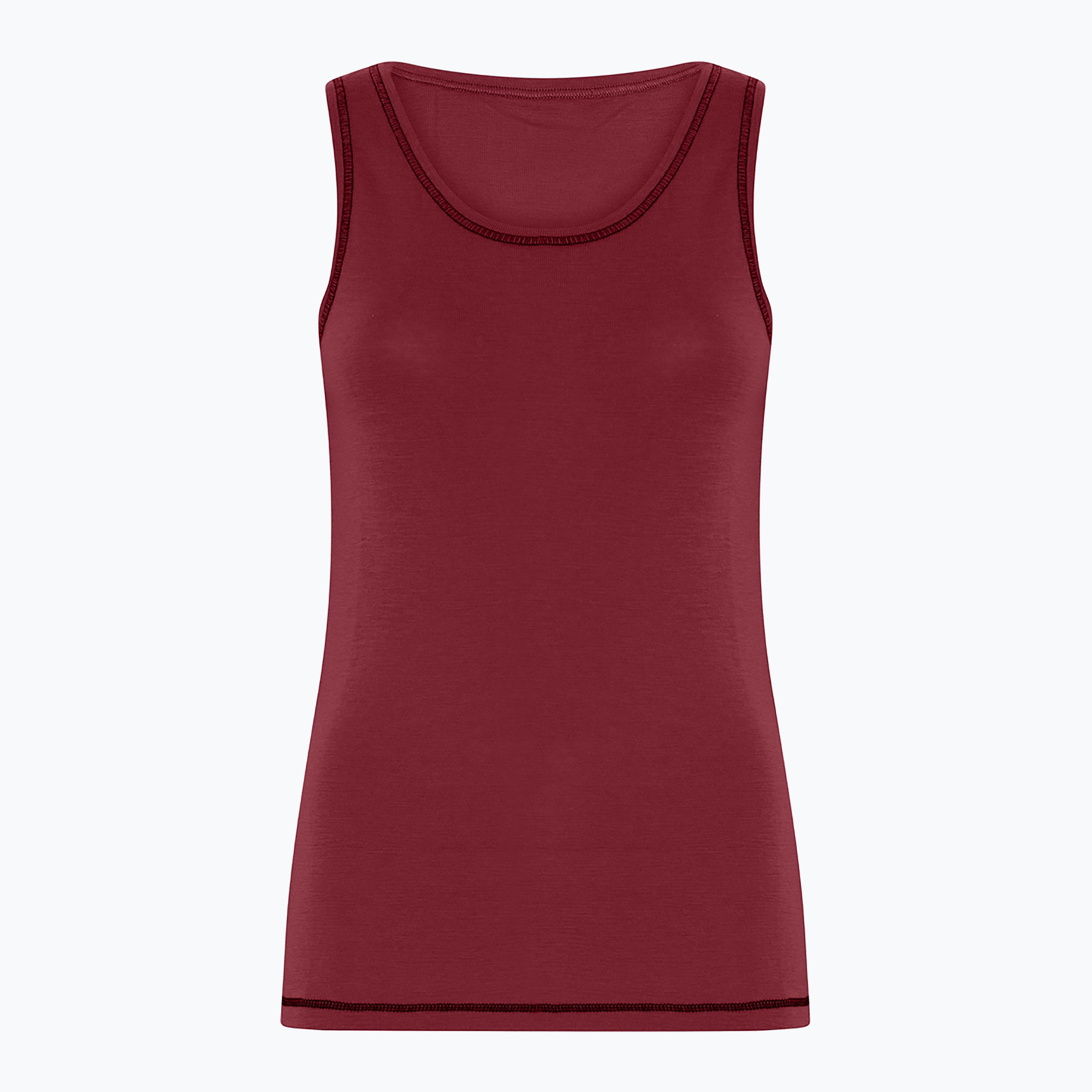 Dámske termo tričko Dovre Wool Singlet burgundy